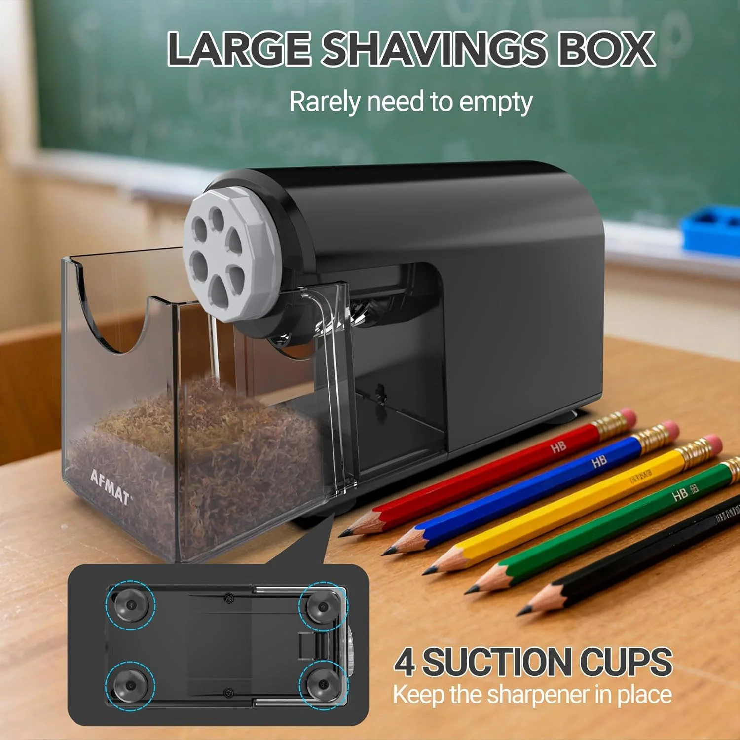 مداد تراش شارژی AFMAT مدل PSD2BK مداد تراش شارژی AFMAT مدل PSD2BK