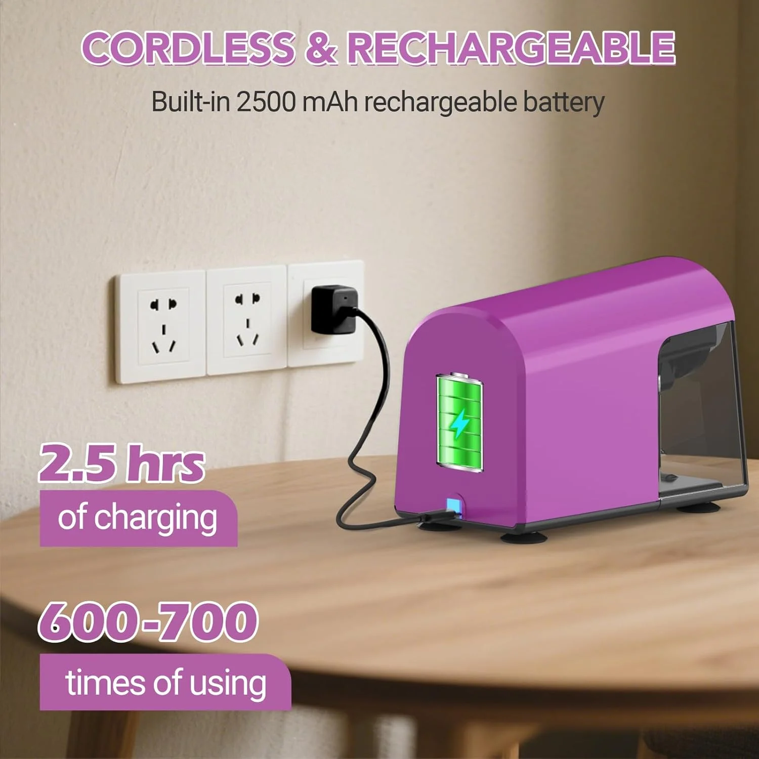 مداد تراش شارژی AFMAT مدل PSD2PR مداد تراش شارژی AFMAT مدل PSD2PR