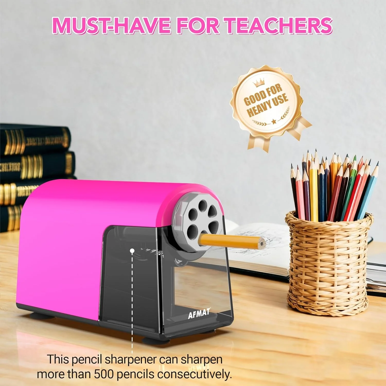 مداد تراش شارژی AFMAT مدل PSD2PK