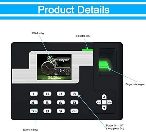 دستگاه حضور و غیاب اثر انگشتی HAIRA، سیستم بیومتریک اثر انگشت، ساعت USB برای کارمندان و کسب و کارهای کوچک دستگاه حضور و غیاب اثر انگشتی HAIRA، سیستم بیومتریک اثر انگشت، ساعت USB برای کارمندان و کسب و کارهای کوچک