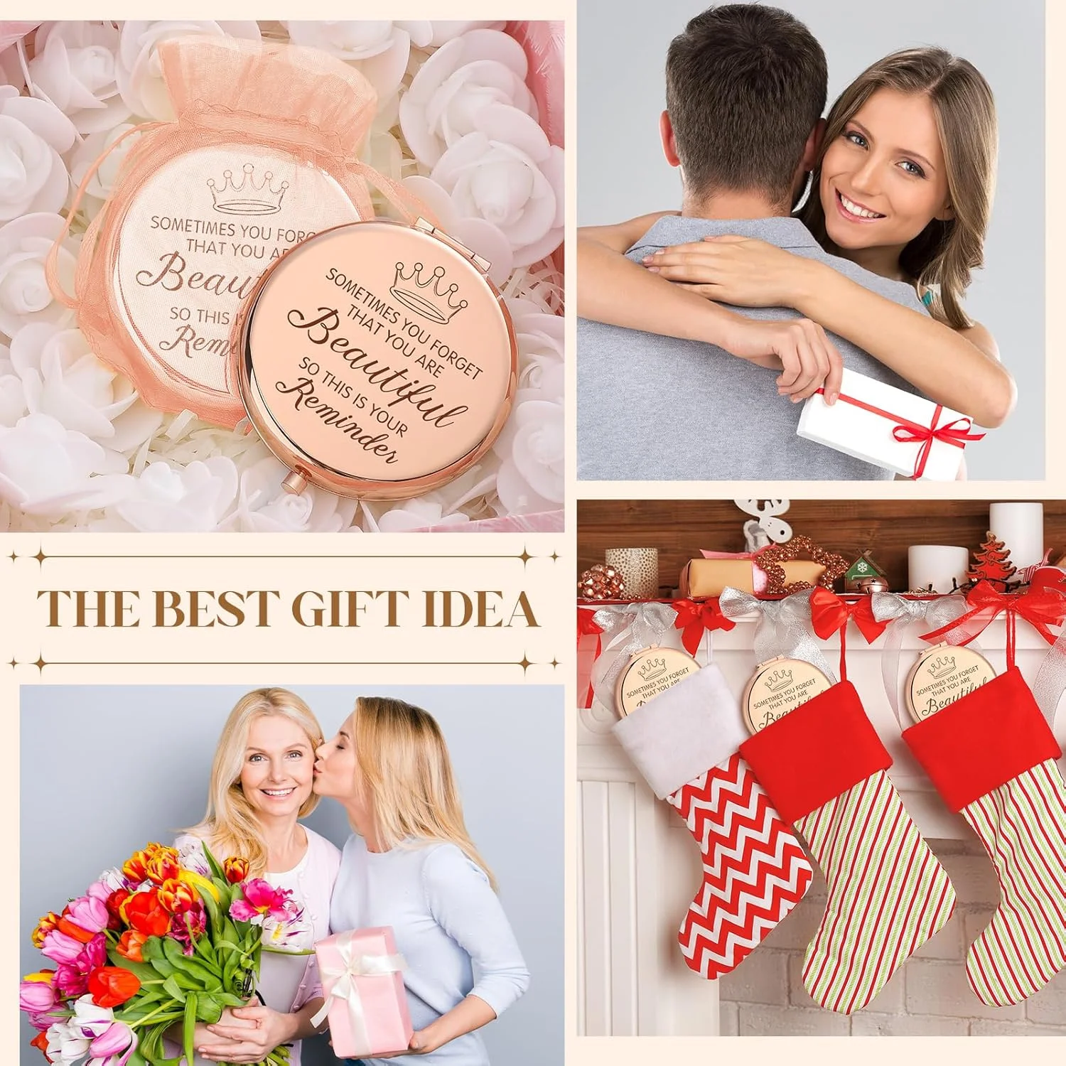 Dandat 25 Set Inspirational Compact Mirrors Bulk Praise Sayings Rose Gold Makeup Mirror with Organza Bags Double Sided 1x/2x Magnifying Metal Pocket Mirrors for Purse Wedding Party Favors Dandat 25 Set Inspirational Compact Mirrors Bulk Praise Sayings Rose Gold Makeup Mirror with Organza Bags Double Sided 1x/2x Magnifying Metal Pocket Mirrors for Purse Wedding Party Favors