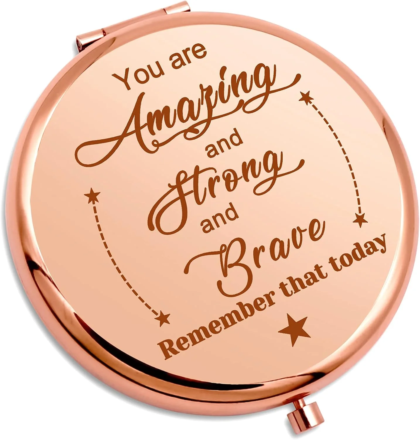 آینه آرایشی جیبی Gevody، هدیه ای الهام بخش برای زنان و دختران، هدیه تشویقی برای دوستان، دختر، همکاران، آینه مسافرتی انگیزشی، هدیه فارغ التحصیلی