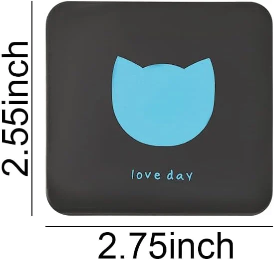 آینه تاشو کوچک و جمع و جور برای کیف دستی زنانه، آینه جیبی گربه ای، آینه آرایشی کوچک، آینه مسافرتی جمع و جور، آینه دستی زیبا برای زنان و دختران، آینه نشکن برای کیف کمپینگ و کیف پول