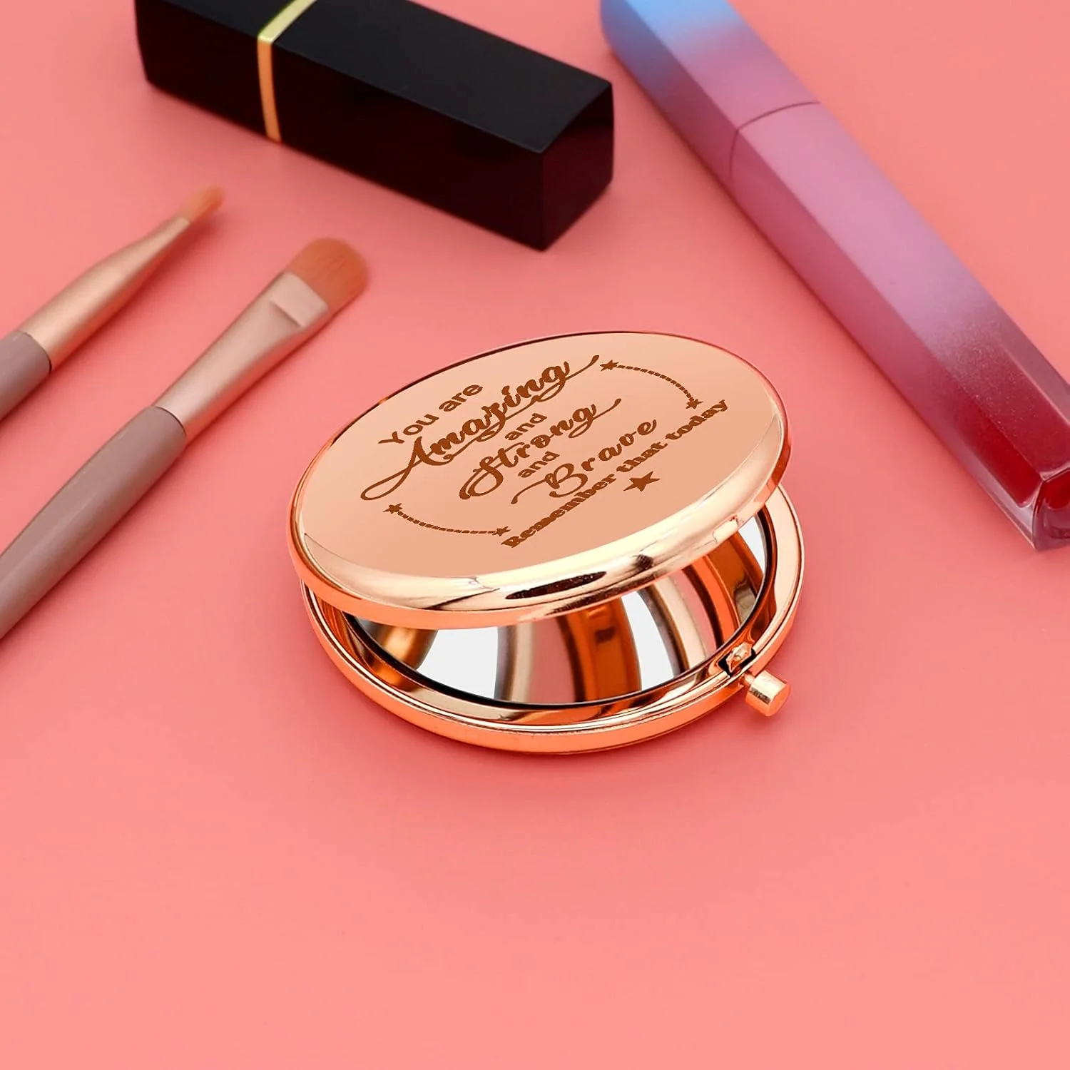 آینه آرایشی جیبی Gevody، هدیه ای الهام بخش برای زنان و دختران، هدیه تشویقی برای دوستان، دختر، همکاران، آینه مسافرتی انگیزشی، هدیه فارغ التحصیلی آینه آرایشی جیبی Gevody، هدیه ای الهام بخش برای زنان و دختران، هدیه تشویقی برای دوستان، دختر، همکاران، آینه مسافرتی انگیزشی، هدیه فارغ التحصیلی