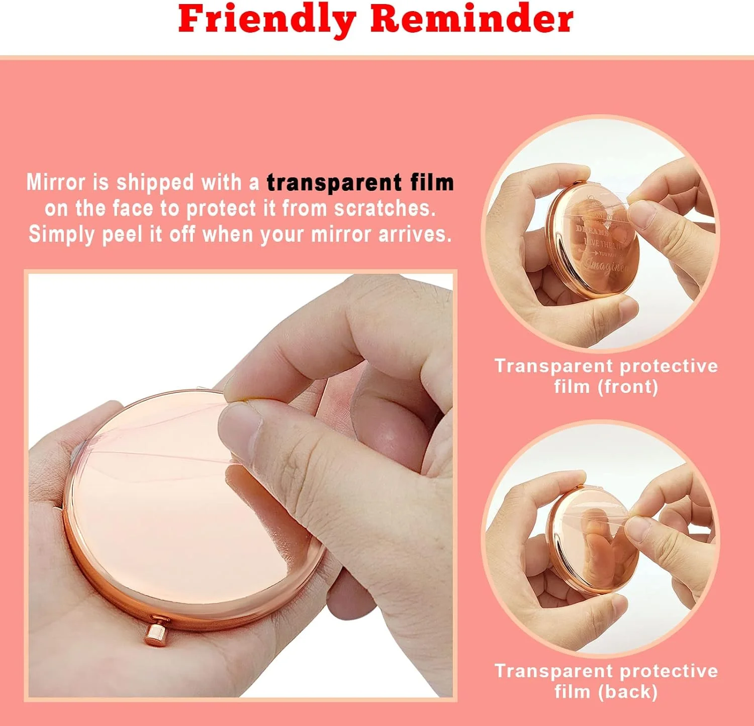 آینه آرایشی جیبی Gevody، هدیه ای الهام بخش برای زنان و دختران، هدیه تشویقی برای دوستان، دختر، همکاران، آینه مسافرتی انگیزشی، هدیه فارغ التحصیلی آینه آرایشی جیبی Gevody، هدیه ای الهام بخش برای زنان و دختران، هدیه تشویقی برای دوستان، دختر، همکاران، آینه مسافرتی انگیزشی، هدیه فارغ التحصیلی