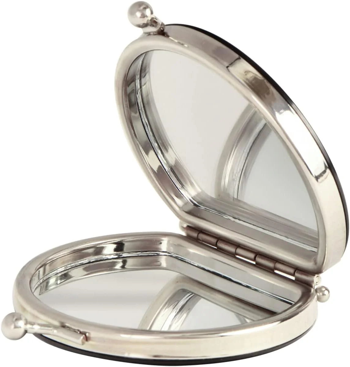 JHKKU Vintage Rose Flower Portable Folding Travel Makeup Mirror Small Compact Double Sided Mirror Magnifying Mirror Handheld Mirror