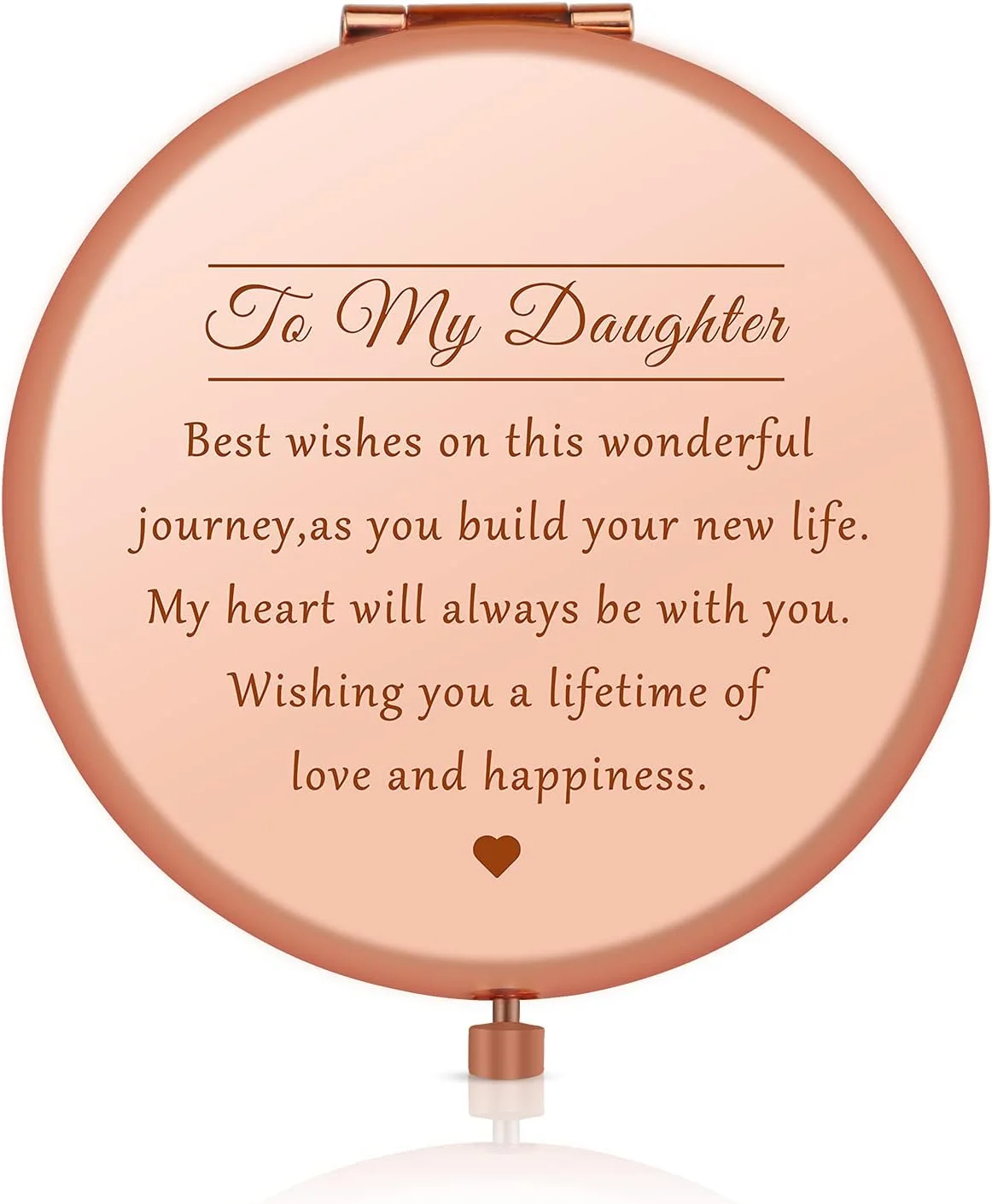 آینه آرایشی جیبی جمع و جور Jielahua، هدیه ای الهام بخش از طرف پدر و مادر به دختر، هدیه تولد دختران، هدیه فارغ التحصیلی برای دختران نوجوان، هدیه تشویقی، هدیه عروسی برای زنان