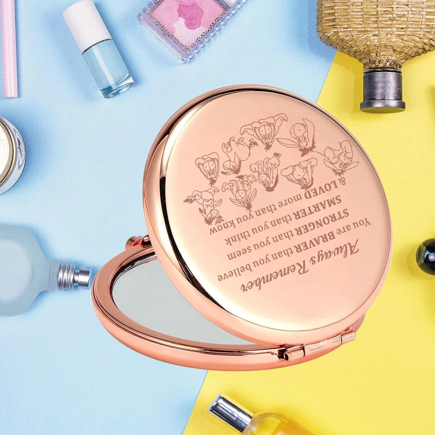 آینه جیبی اییور KEYCHIN، هدیه ای برای طرفداران اییور، تو شجاع تر، قوی تر و باهوش تر از آن چیزی هستی که فکر می کنی، آینه جمع و جور برای زنان و دختران (ایور همیشه-RG) آینه جیبی اییور KEYCHIN، هدیه ای برای طرفداران اییور، تو شجاع تر، قوی تر و باهوش تر از آن چیزی هستی که فکر می کنی، آینه جمع و جور برای زنان و دختران (ایور همیشه-RG)