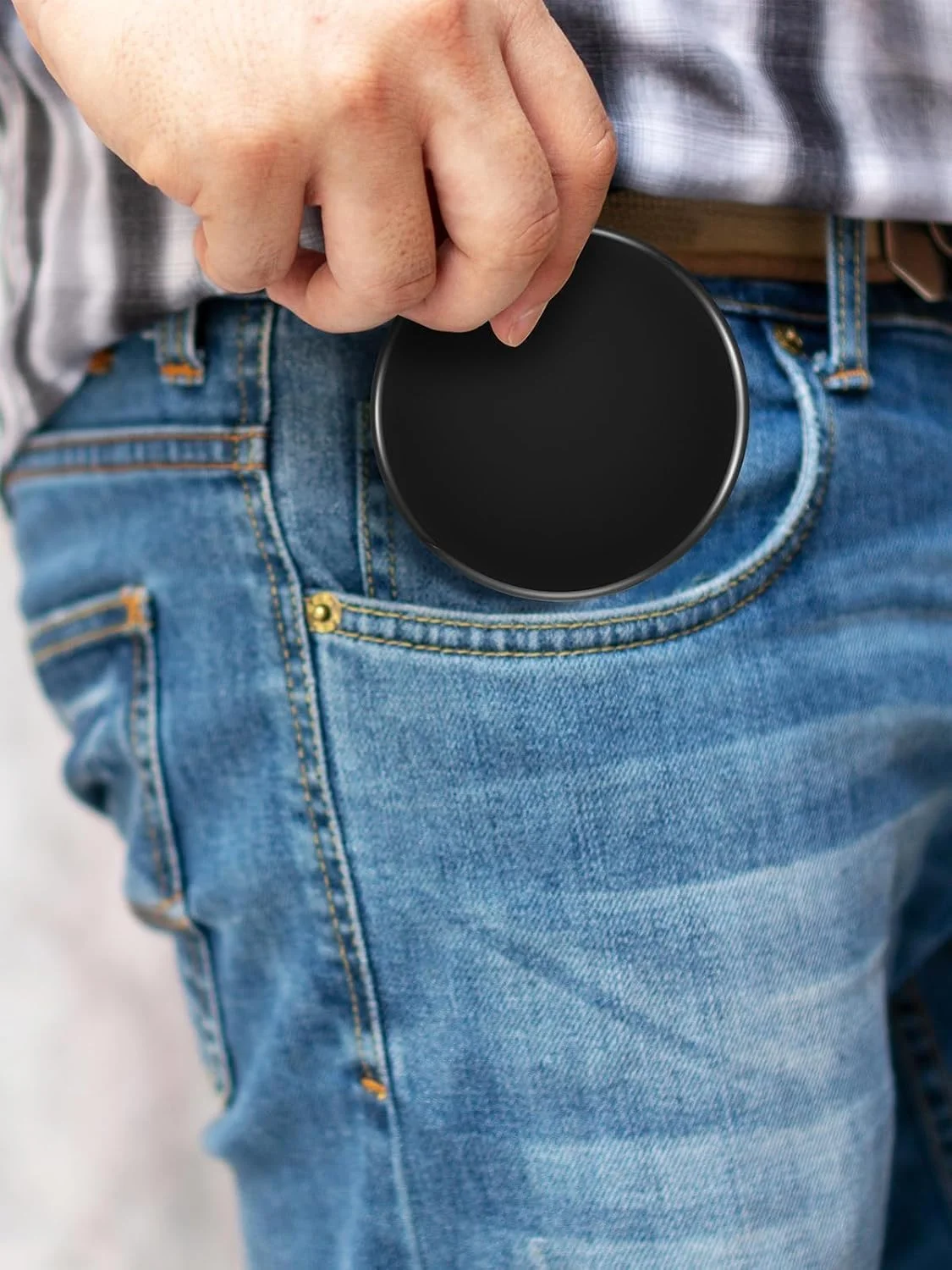 آینه جیبی ماکاکی، آینه بزرگنمایی 1X/20X، آینه کوچک 3 اینچی برای مسافرت و آرایش، گرد مشکی آینه جیبی ماکاکی، آینه بزرگنمایی 1X/20X، آینه کوچک 3 اینچی برای مسافرت و آرایش، گرد مشکی