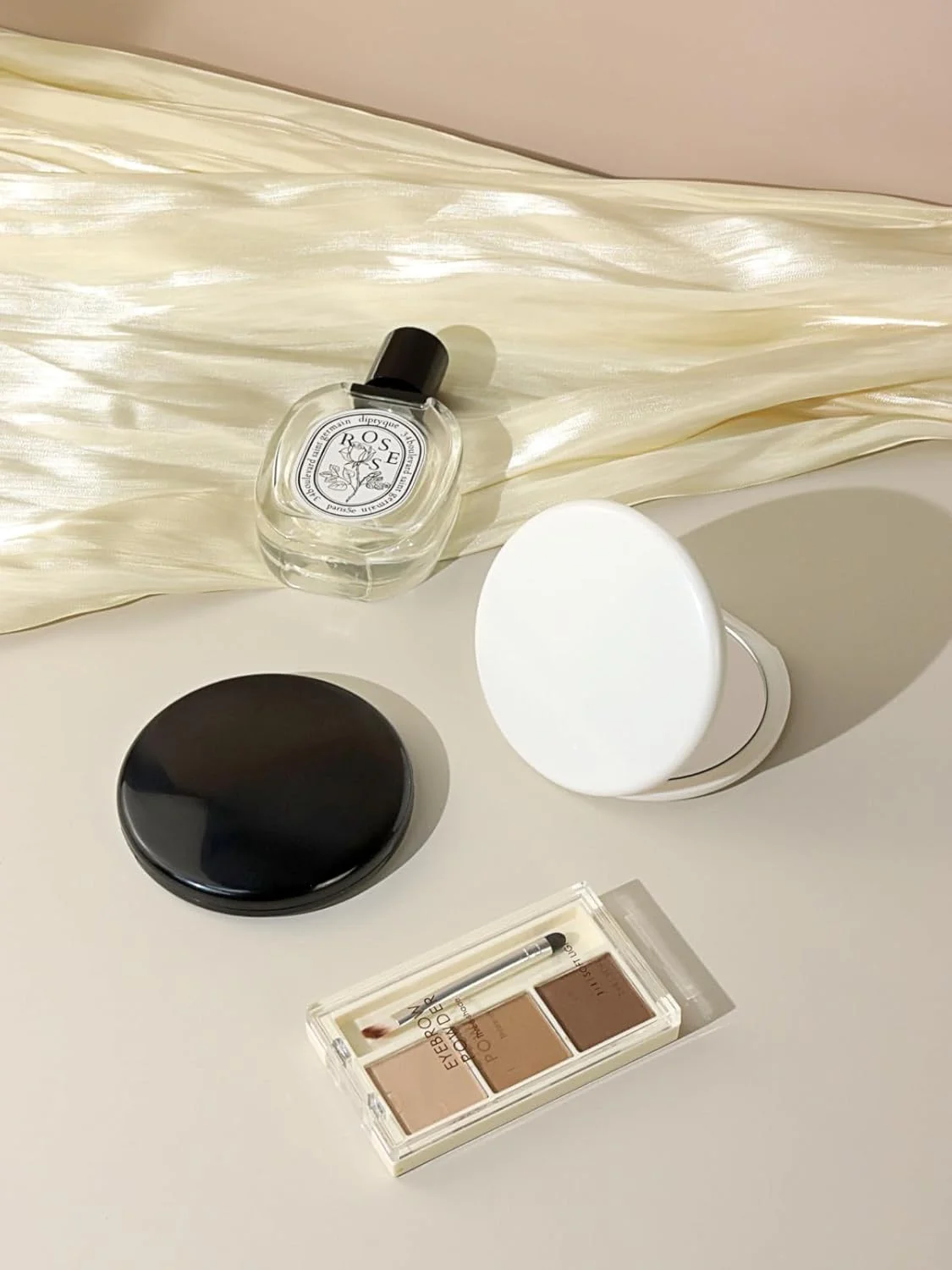 آینه جیبی ماکاکی، آینه بزرگنمایی 1X/20X، آینه کوچک 3 اینچی برای مسافرت و آرایش، گرد مشکی آینه جیبی ماکاکی، آینه بزرگنمایی 1X/20X، آینه کوچک 3 اینچی برای مسافرت و آرایش، گرد مشکی