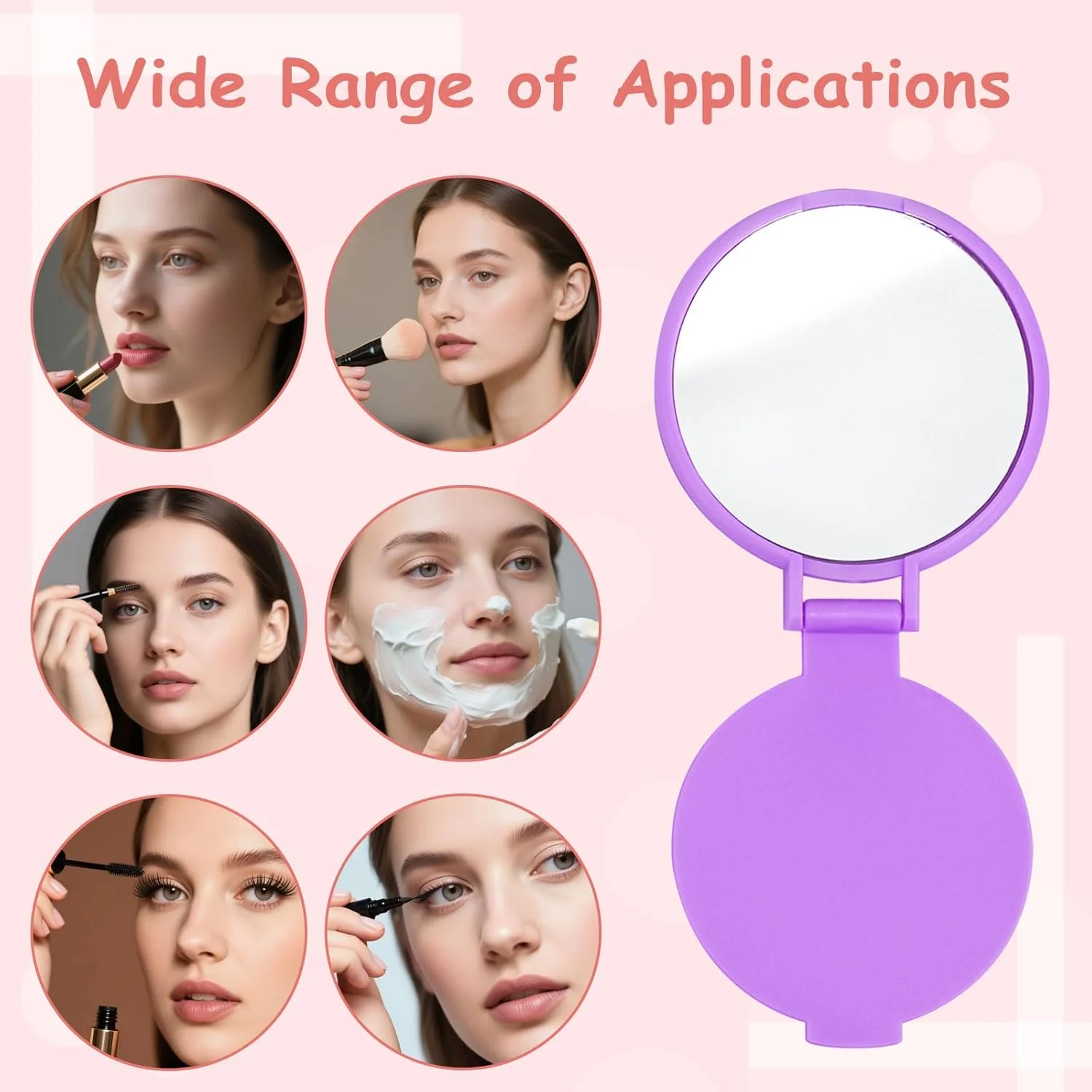 آینه جیبی فشرده Lilingsty، بسته عمده 6 رنگ، کوچک و نفیس، آینه تاشو مینی برای مسافرت، سفر کاری، هدیه، افراد بی خانمان مناسب است (بسته 60 عددی) آینه جیبی فشرده Lilingsty، بسته عمده 6 رنگ، کوچک و نفیس، آینه تاشو مینی برای مسافرت، سفر کاری، هدیه، افراد بی خانمان مناسب است (بسته 60 عددی)