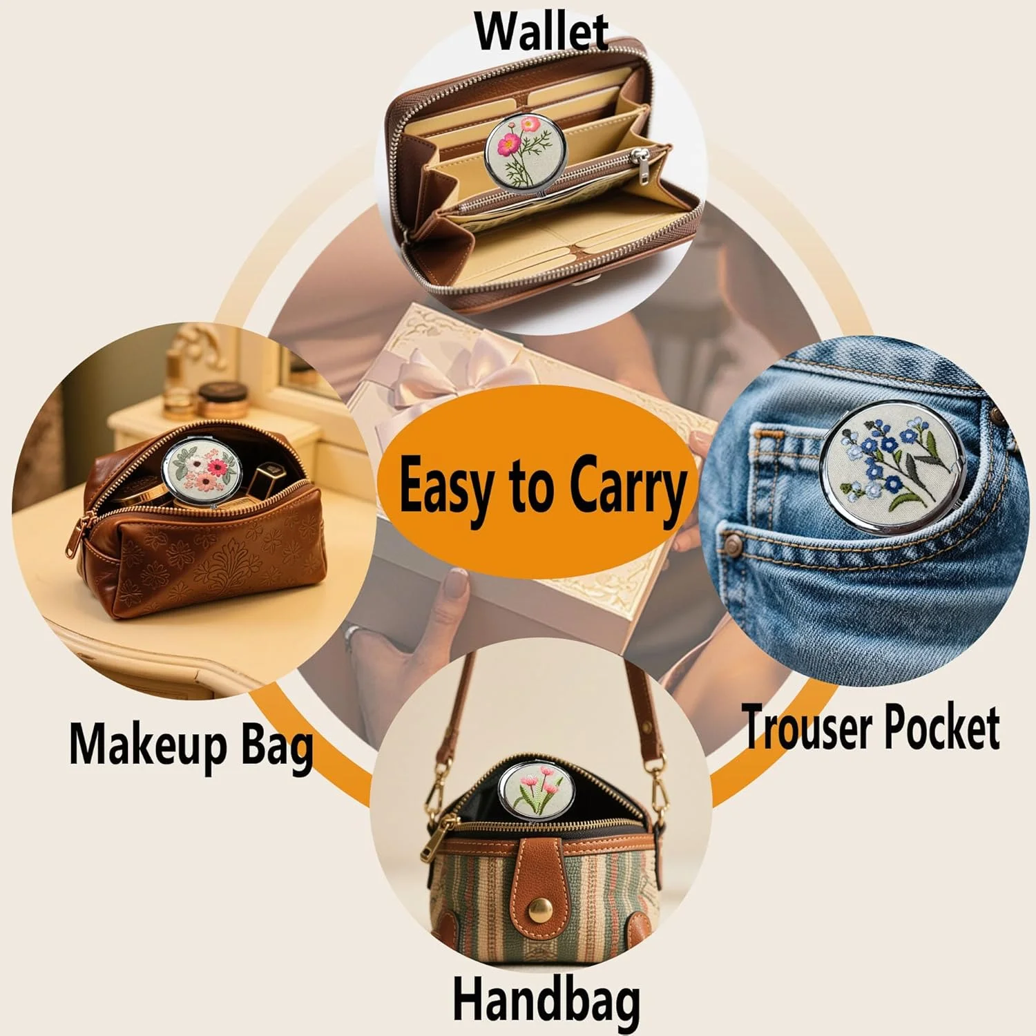 آینه جیبی گلدوزی شده Leimandy دو طرفه 1x/2x بنفش اسطوخودوس آینه های جمع و جور قابل حمل برای کیف پول هدیه روز ولنتاین L1 (اسطوخودوس بنفش) آینه جیبی گلدوزی شده Leimandy دو طرفه 1x/2x بنفش اسطوخودوس آینه های جمع و جور قابل حمل برای کیف پول هدیه روز ولنتاین L1 (اسطوخودوس بنفش)