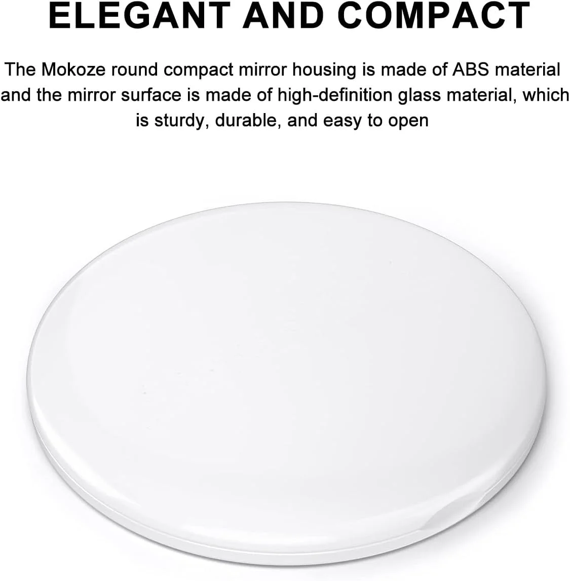 آینه جیبی گرد دو طرفه Mokoze، آینه قابل حمل با بزرگنمایی 1X/10X، آینه کوچک دستی برای کیف پول، آینه آرایشی مسافرتی، لوازم ضروری برای زنان و دختران (سفید) آینه جیبی گرد دو طرفه Mokoze، آینه قابل حمل با بزرگنمایی 1X/10X، آینه کوچک دستی برای کیف پول، آینه آرایشی مسافرتی، لوازم ضروری برای زنان و دختران (سفید)