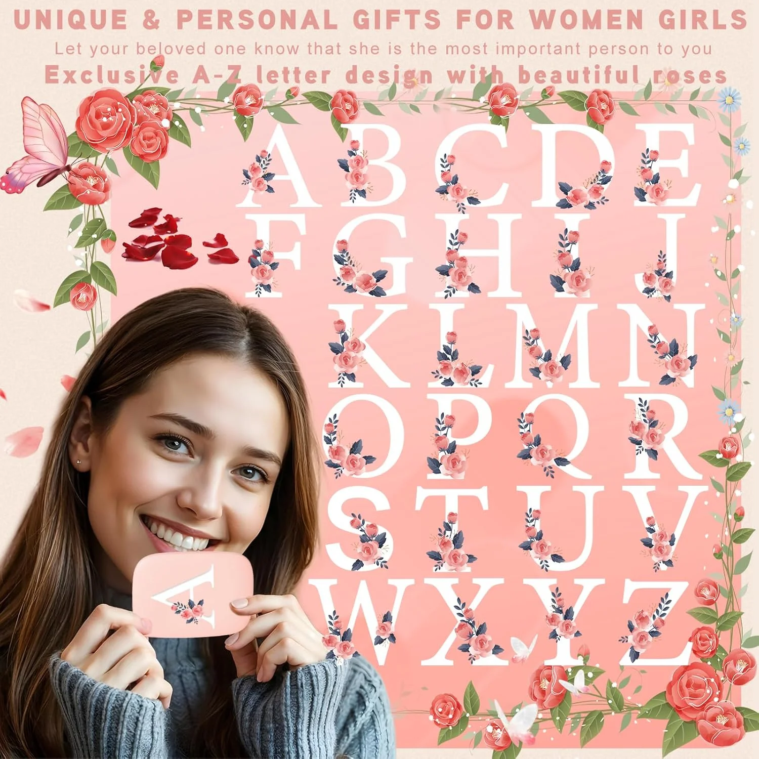 آینه مسافرتی شارژی Mopis با 3 رنگ نور و ویژگی خاموشی خودکار، آینه آرایشی کوچک LED جمع و جور 1X/3X برای کیف پول، هدیه لوازم ضروری مسافرتی برای دختران و زنان - حرف G آینه مسافرتی شارژی Mopis با 3 رنگ نور و ویژگی خاموشی خودکار، آینه آرایشی کوچک LED جمع و جور 1X/3X برای کیف پول، هدیه لوازم ضروری مسافرتی برای دختران و زنان - حرف G