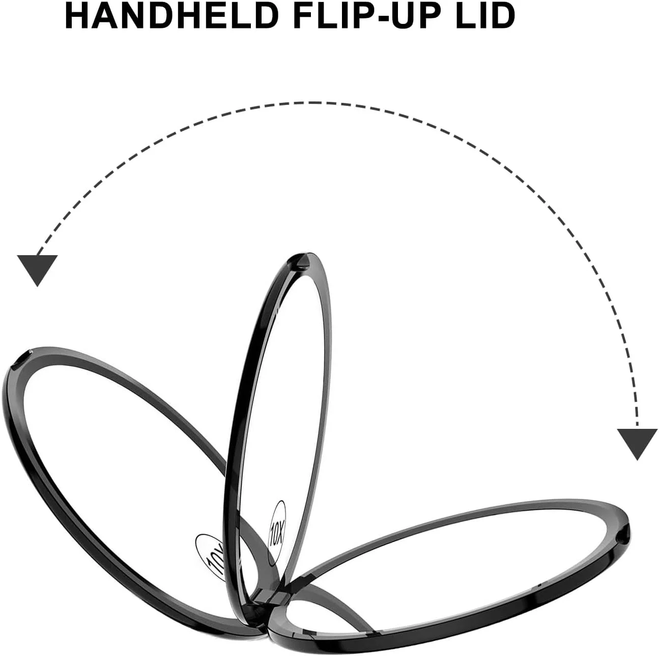 آینه جیبی گرد دو طرفه Mokoze، آینه قابل حمل با بزرگنمایی 1X/10X، آینه کوچک دستی برای کیف پول، آینه آرایشی مسافرتی، لوازم ضروری برای زنان و دختران (سفید) آینه جیبی گرد دو طرفه Mokoze، آینه قابل حمل با بزرگنمایی 1X/10X، آینه کوچک دستی برای کیف پول، آینه آرایشی مسافرتی، لوازم ضروری برای زنان و دختران (سفید)