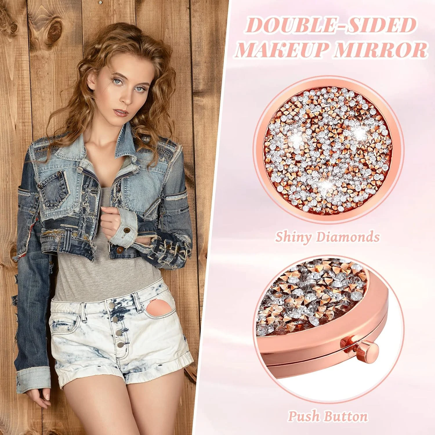 آینه آرایشی فشرده ذره بینی، آینه جیبی گرد، هدیه ساقدوش عروس، آینه دستی کوچک برای کیف پول، آینه های مسافرتی فشرده برای پیشنهاد ازدواج، هدیه جشن عروس، 2.75 اینچ (12 عدد) آینه آرایشی فشرده ذره بینی، آینه جیبی گرد، هدیه ساقدوش عروس، آینه دستی کوچک برای کیف پول، آینه های مسافرتی فشرده برای پیشنهاد ازدواج، هدیه جشن عروس، 2.75 اینچ (12 عدد)