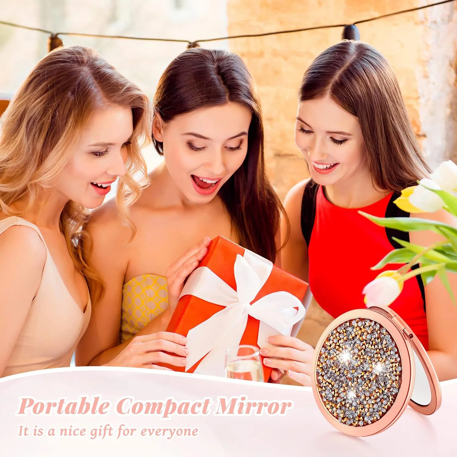 آینه آرایشی فشرده ذره بینی، آینه جیبی گرد، هدیه ساقدوش عروس، آینه دستی کوچک برای کیف پول، آینه های مسافرتی فشرده برای پیشنهاد ازدواج، هدیه جشن عروس، 2.75 اینچ (12 عدد) آینه آرایشی فشرده ذره بینی، آینه جیبی گرد، هدیه ساقدوش عروس، آینه دستی کوچک برای کیف پول، آینه های مسافرتی فشرده برای پیشنهاد ازدواج، هدیه جشن عروس، 2.75 اینچ (12 عدد)