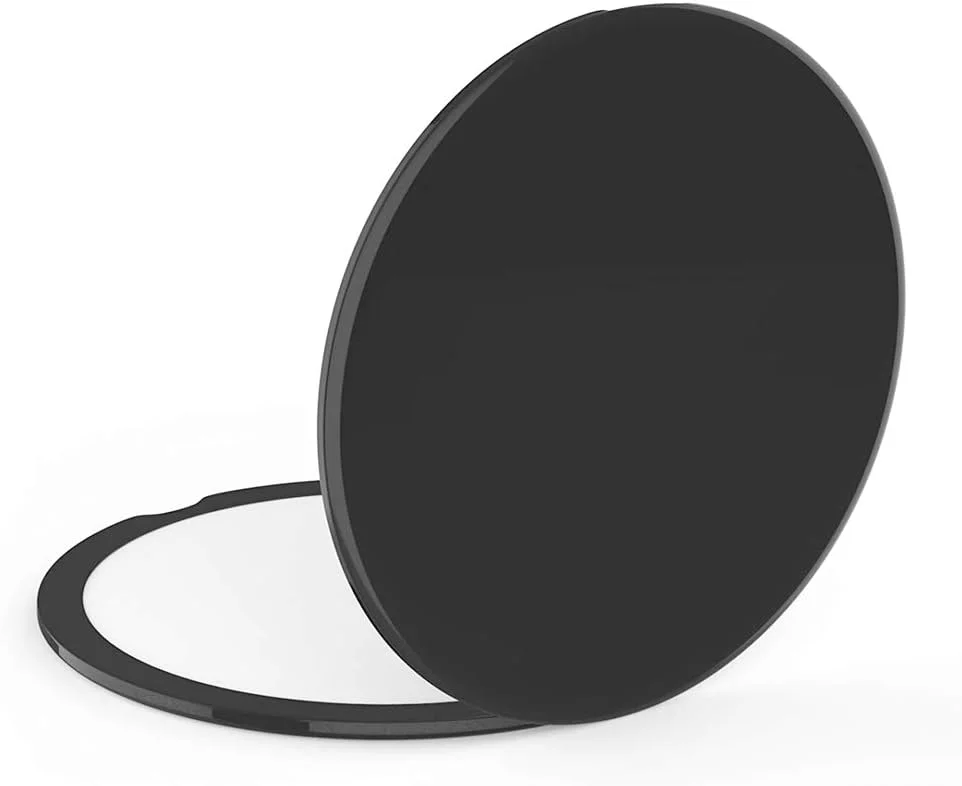 آینه آرایشی فشرده بزرگنما - آینه آرایشی جیبی فشرده و ظریف DeWEISN، آینه آرایشی دستی مسافرتی با بزرگنمایی قدرتمند 10 برابر و آینه نمای واقعی 1 برابر برای مسافرت یا کیف شما (مشکی) آینه آرایشی فشرده بزرگنما - آینه آرایشی جیبی فشرده و ظریف DeWEISN، آینه آرایشی دستی مسافرتی با بزرگنمایی قدرتمند 10 برابر و آینه نمای واقعی 1 برابر برای مسافرت یا کیف شما (مشکی)