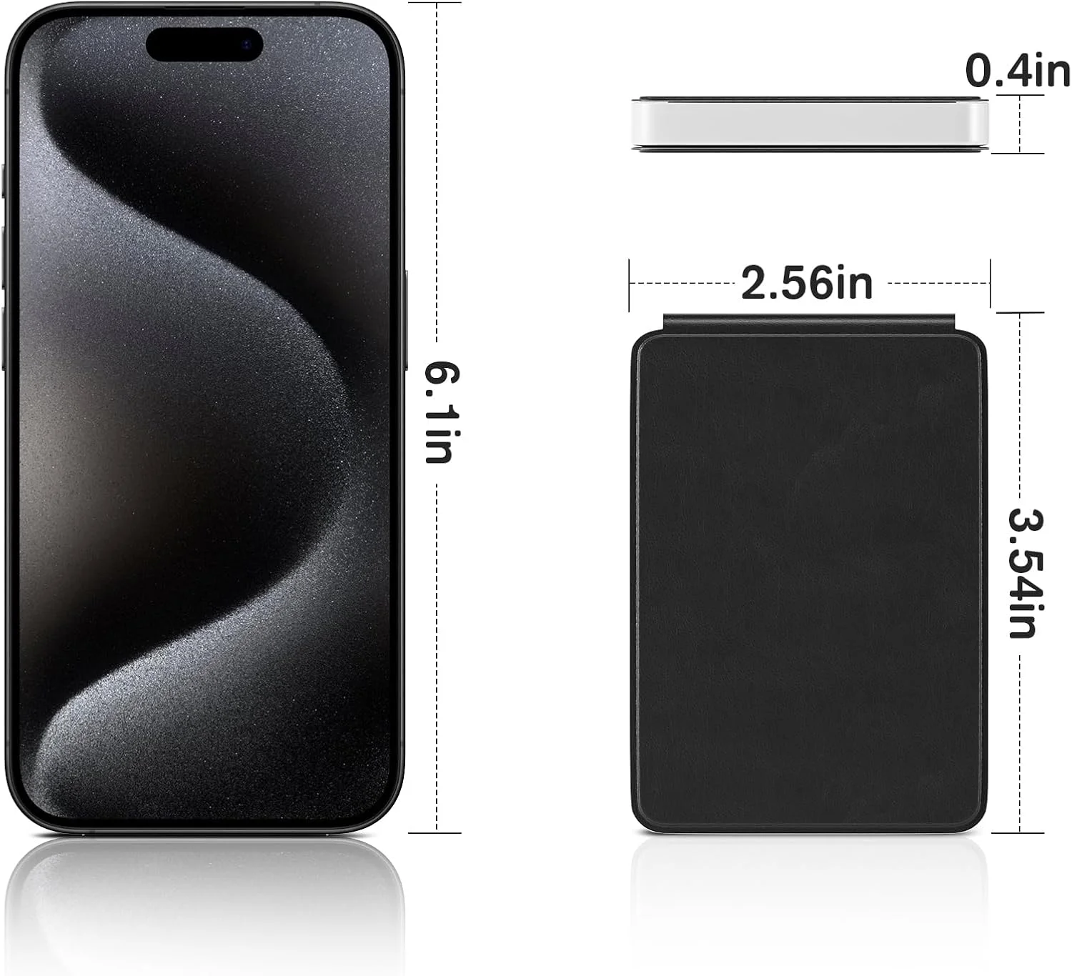 آینه جیبی Kintion، آینه جمع و جور با قابلیت چرخش 360 درجه و نور، دارای نورپردازی 3 رنگی قابل تنظیم، مشکی