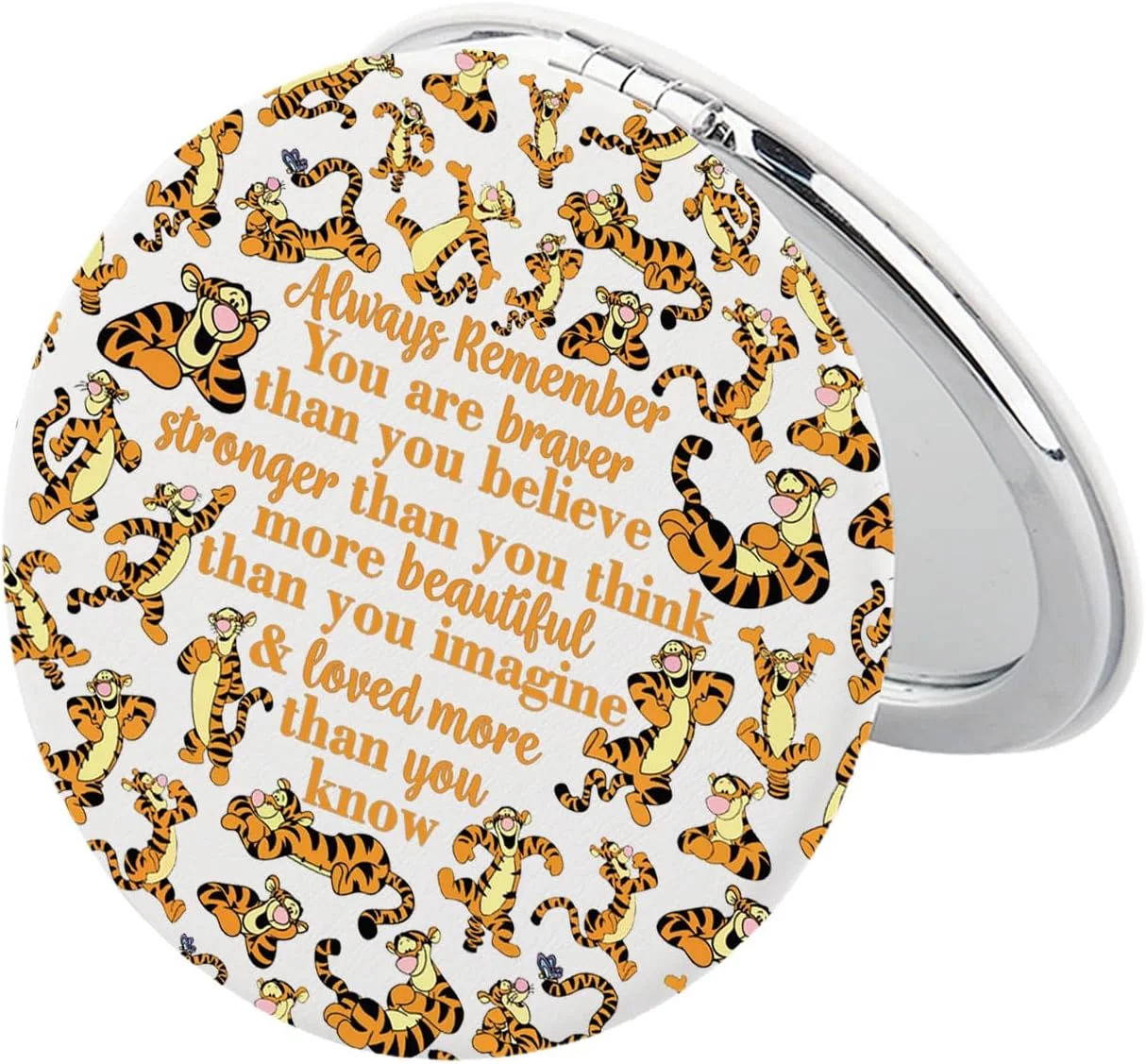 آینه جیبی تیگر KEYCHIN، هدیه ای برای طرفداران فیلم های کارتونی، تو شجاع تر، قوی تر و باهوش تر از آن چیزی هستی که فکر می کنی، آینه آرایشی جمع و جور برای زنان، دختران و نوجوانان (تیگر-سفید) آینه جیبی تیگر KEYCHIN، هدیه ای برای طرفداران فیلم های کارتونی، تو شجاع تر، قوی تر و باهوش تر از آن چیزی هستی که فکر می کنی، آینه آرایشی جمع و جور برای زنان، دختران و نوجوانان (تیگر-سفید)