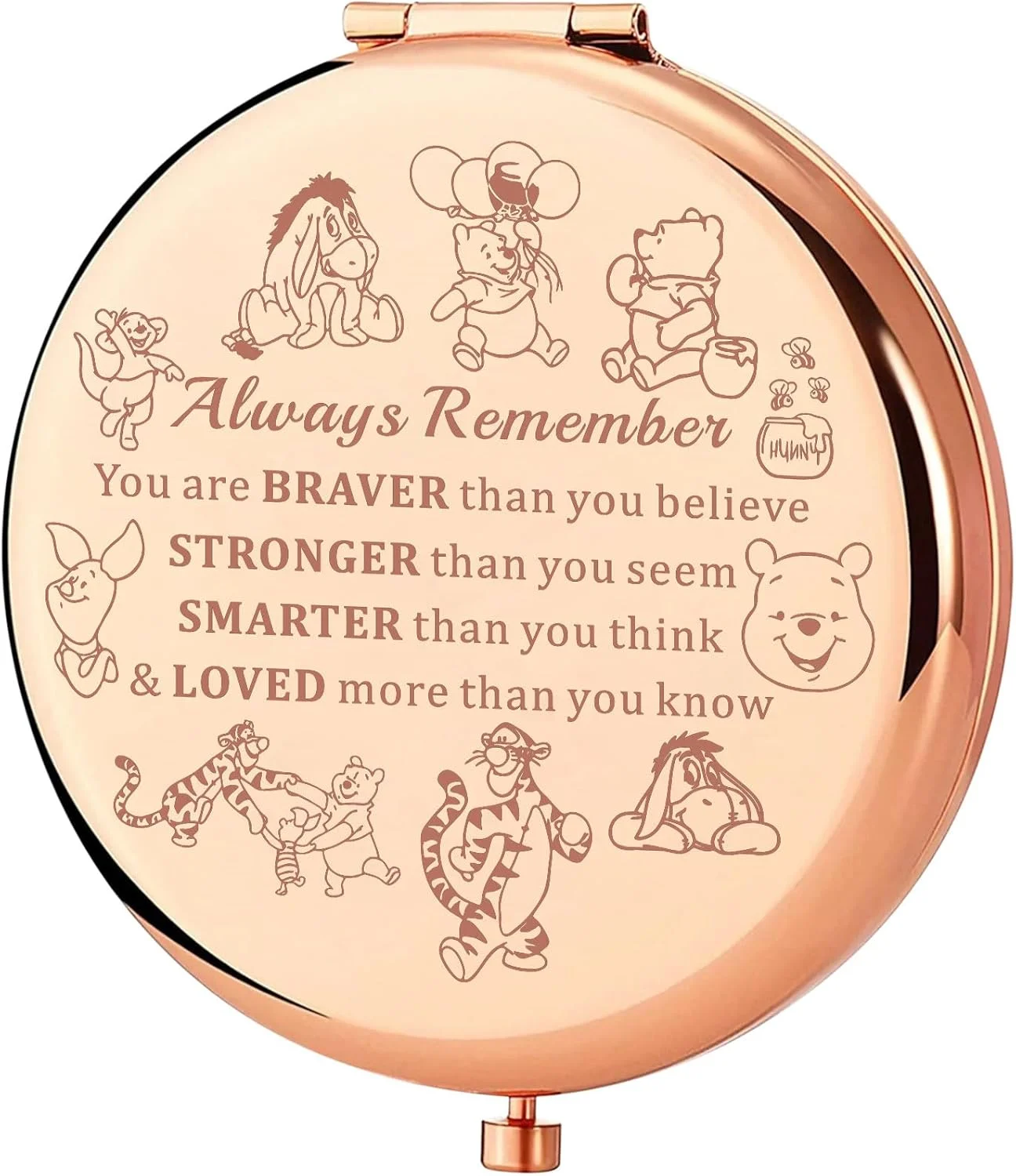 آینه جیبی خرس پو، پیگلت، ایور، تیگر و خرگوش، هدیه ای برای طرفداران. تو شجاع تر، قوی تر و باهوش تر از آن چیزی هستی که فکر می کنی. آینه آرایشی فشرده پو (خرس پو-RG) آینه جیبی خرس پو، پیگلت، ایور، تیگر و خرگوش، هدیه ای برای طرفداران. تو شجاع تر، قوی تر و باهوش تر از آن چیزی هستی که فکر می کنی. آینه آرایشی فشرده پو (خرس پو-RG)