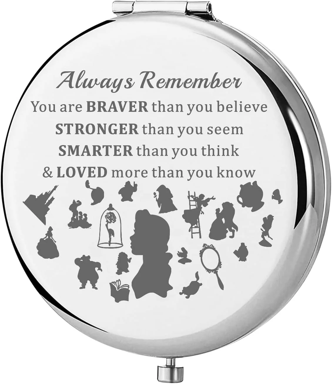 KEYCHIN آینه جیبی پرنسس بل، هدیه ای برای طرفداران بل. تو شجاع تر، قوی تر و باهوش تر از آنی هستی که فکر می کنی. آینه جمع و جور بل برای زنان و دختران (Belle-S) KEYCHIN آینه جیبی پرنسس بل، هدیه ای برای طرفداران بل. تو شجاع تر، قوی تر و باهوش تر از آنی هستی که فکر می کنی. آینه جمع و جور بل برای زنان و دختران (Belle-S)