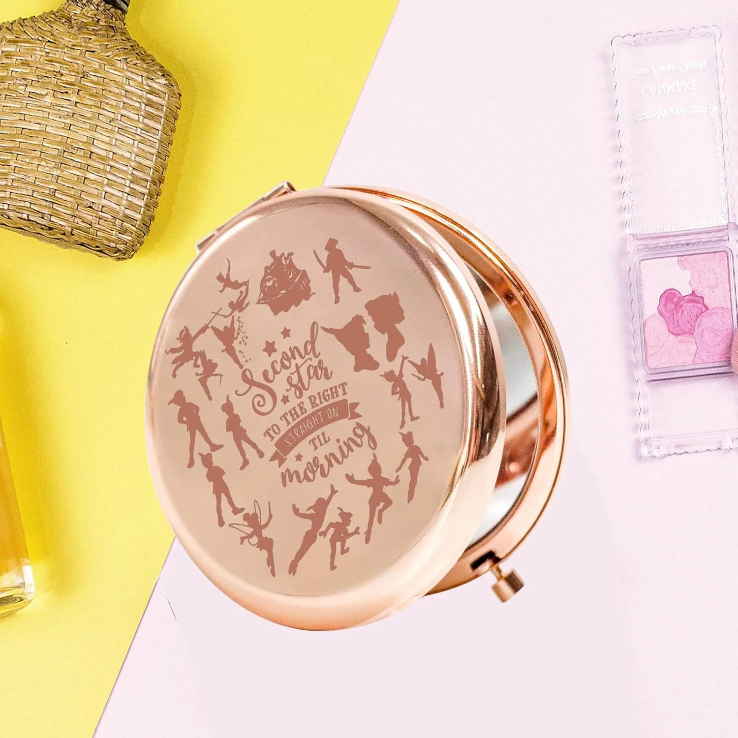 آینه جیبی پیتر و وندی KEYCHIN، هدیه ای برای طرفداران تینکر بل، ستاره دوم به سمت راست و مستقیم تا صبح، آینه جمع و جور تینکر بل، کالای پری پیکسی (ستاره دوم-RG) آینه جیبی پیتر و وندی KEYCHIN، هدیه ای برای طرفداران تینکر بل، ستاره دوم به سمت راست و مستقیم تا صبح، آینه جمع و جور تینکر بل، کالای پری پیکسی (ستاره دوم-RG)