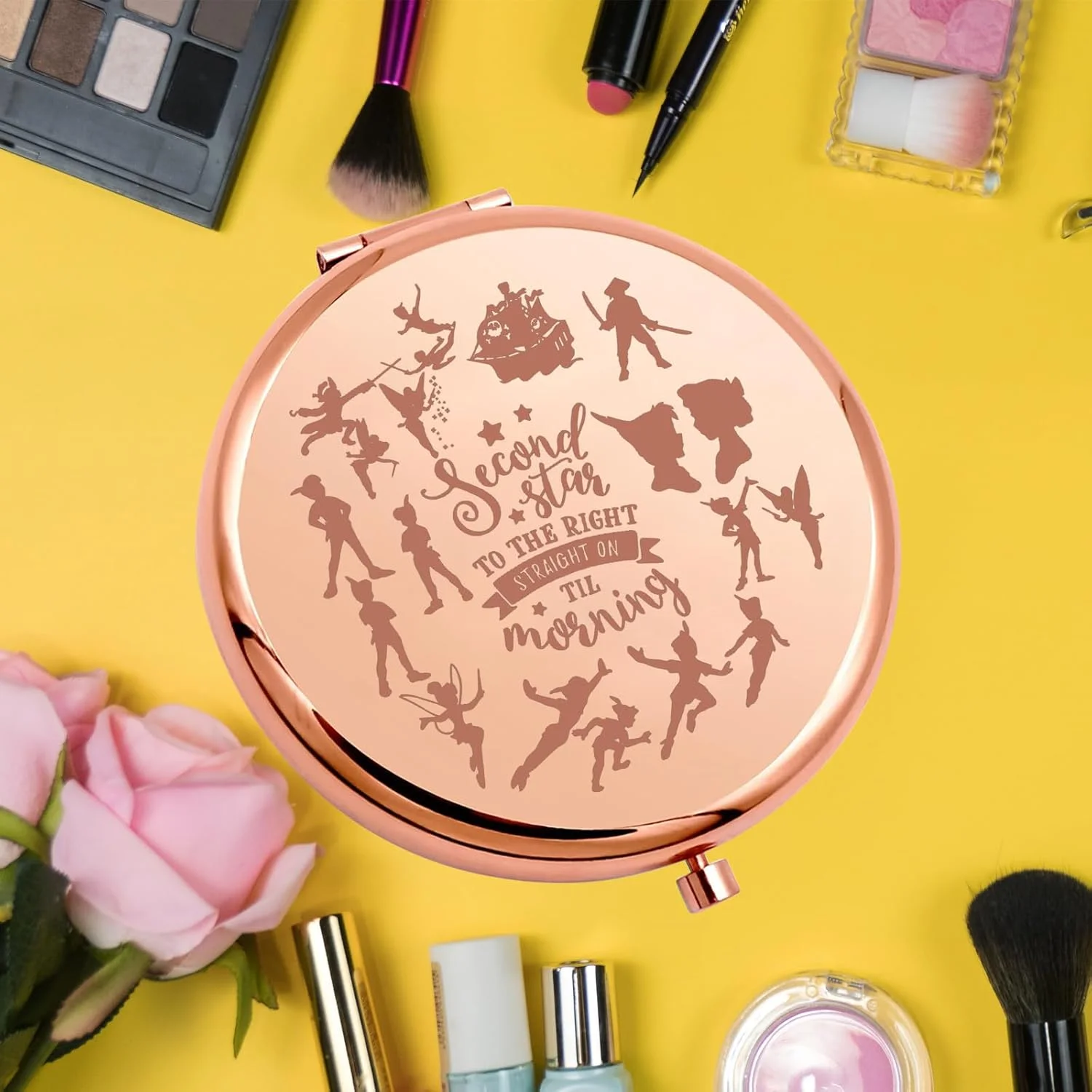 آینه جیبی پیتر و وندی KEYCHIN، هدیه ای برای طرفداران تینکر بل، ستاره دوم به سمت راست و مستقیم تا صبح، آینه جمع و جور تینکر بل، کالای پری پیکسی (ستاره دوم-RG) آینه جیبی پیتر و وندی KEYCHIN، هدیه ای برای طرفداران تینکر بل، ستاره دوم به سمت راست و مستقیم تا صبح، آینه جمع و جور تینکر بل، کالای پری پیکسی (ستاره دوم-RG)