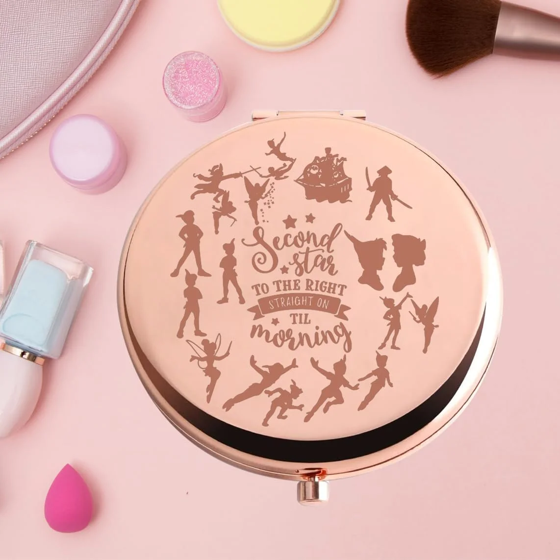 آینه جیبی پیتر و وندی KEYCHIN، هدیه ای برای طرفداران تینکر بل، ستاره دوم به سمت راست و مستقیم تا صبح، آینه جمع و جور تینکر بل، کالای پری پیکسی (ستاره دوم-RG) آینه جیبی پیتر و وندی KEYCHIN، هدیه ای برای طرفداران تینکر بل، ستاره دوم به سمت راست و مستقیم تا صبح، آینه جمع و جور تینکر بل، کالای پری پیکسی (ستاره دوم-RG)