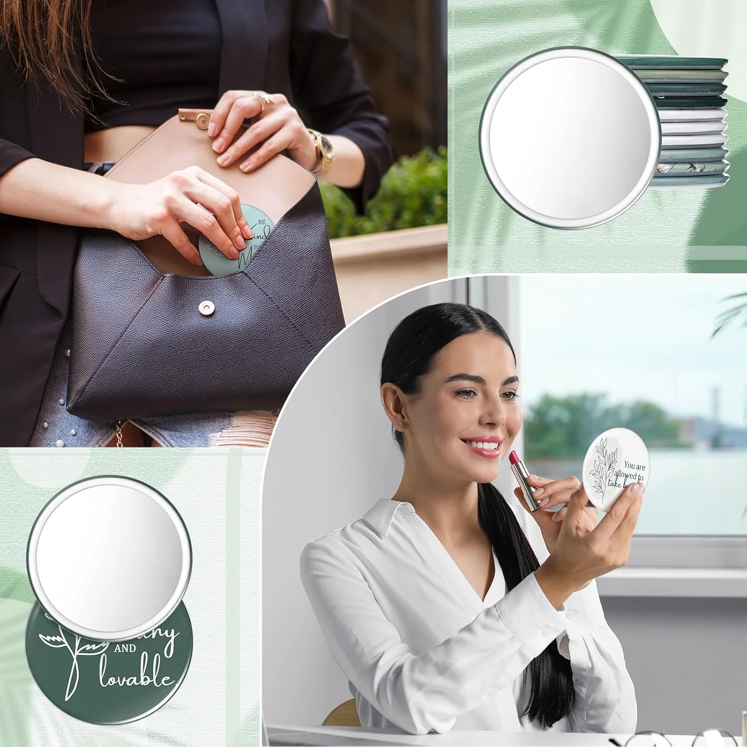 آینه جیبی کوچک انگیزشی کیگلی، بسته 30 عددی، مناسب هفته پرستاران نفرولوژی، هدیه ای برای قدردانی از بانوان، 7 سانتی متر، قابل حمل برای کیف دستی، هدیه سازمانی (سلامت روان سبز) آینه جیبی کوچک انگیزشی کیگلی، بسته 30 عددی، مناسب هفته پرستاران نفرولوژی، هدیه ای برای قدردانی از بانوان، 7 سانتی متر، قابل حمل برای کیف دستی، هدیه سازمانی (سلامت روان سبز)