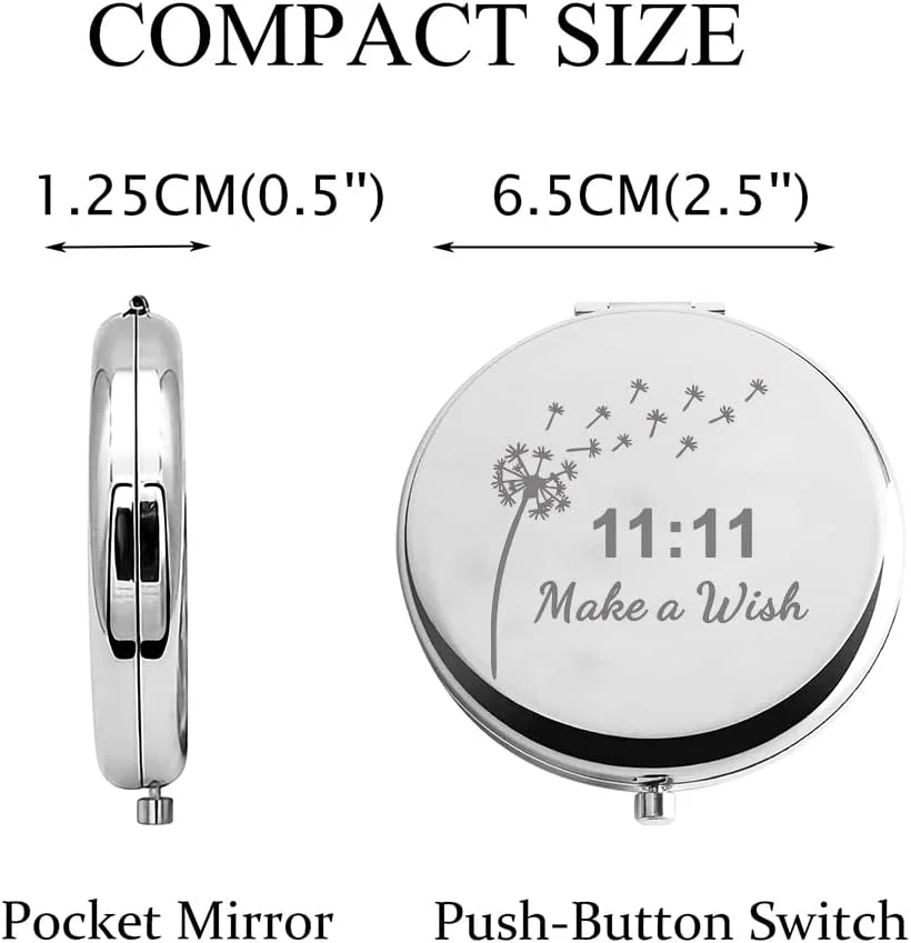 آینه جیبی آرزو قاصدک CHOORO هدیه 11:11 آینه جمع و جور آرزو کن هدیه معنوی برای دوستداران آرزو (آرزو کن-M) آینه جیبی آرزو قاصدک CHOORO هدیه 11:11 آینه جمع و جور آرزو کن هدیه معنوی برای دوستداران آرزو (آرزو کن-M)