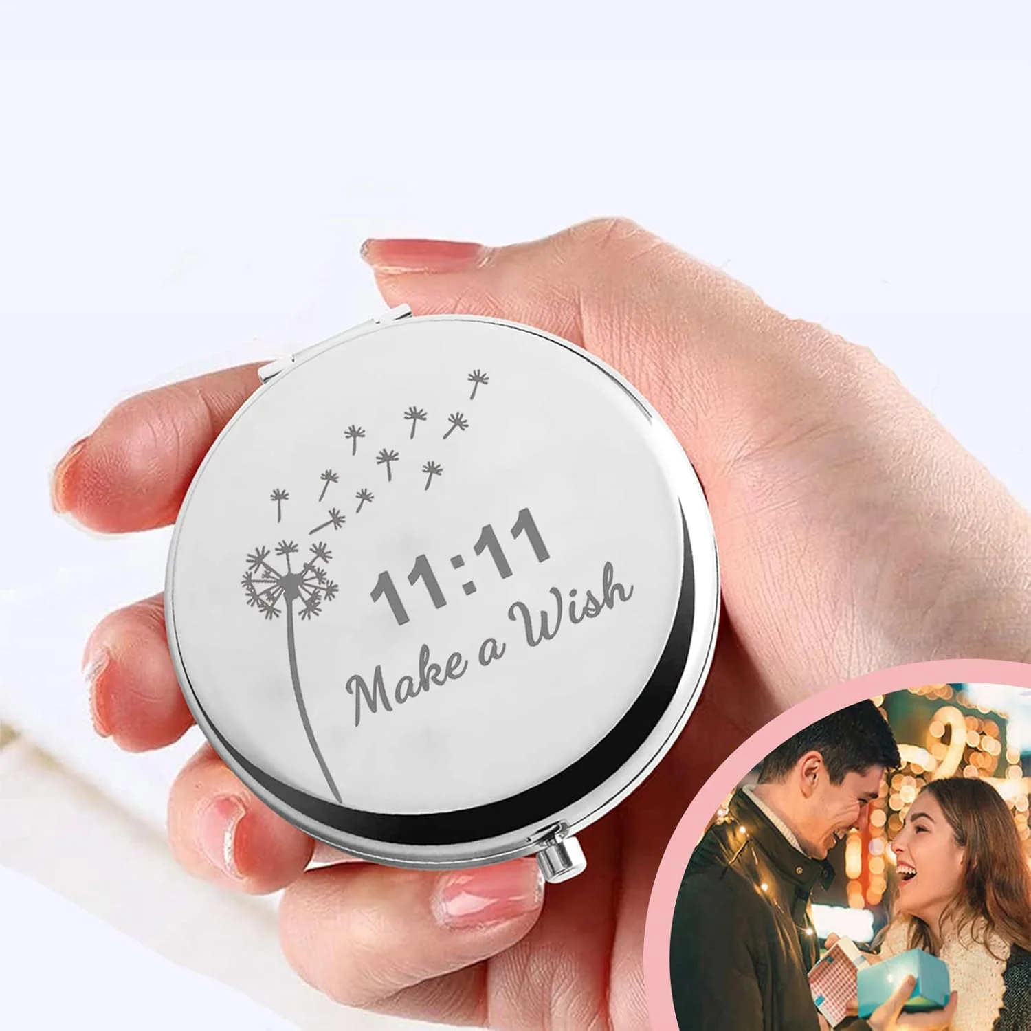 آینه جیبی آرزو قاصدک CHOORO هدیه 11:11 آینه جمع و جور آرزو کن هدیه معنوی برای دوستداران آرزو (آرزو کن-M) آینه جیبی آرزو قاصدک CHOORO هدیه 11:11 آینه جمع و جور آرزو کن هدیه معنوی برای دوستداران آرزو (آرزو کن-M)