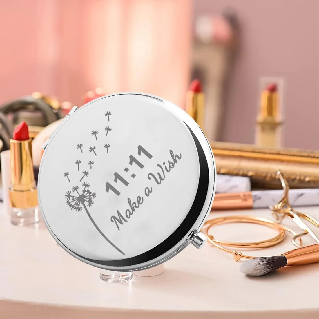 آینه جیبی آرزو قاصدک CHOORO هدیه 11:11 آینه جمع و جور آرزو کن هدیه معنوی برای دوستداران آرزو (آرزو کن-M) آینه جیبی آرزو قاصدک CHOORO هدیه 11:11 آینه جمع و جور آرزو کن هدیه معنوی برای دوستداران آرزو (آرزو کن-M)