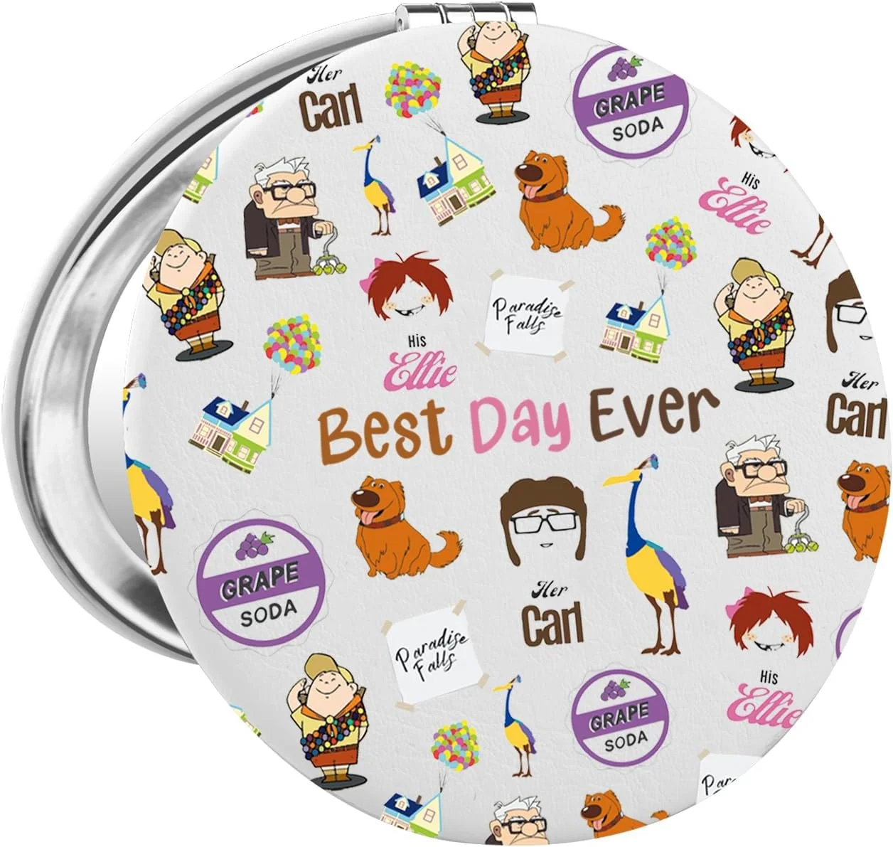 آینه جیبی الهام گرفته از فیلم بالا (Up) FAADBUK، هدیه ای برای دوستداران فیلم بالا (Up)، هدیه ای برای طرفداران کارل و الی، کالای فیلم بالا (Up) برای او (آینه U-P) آینه جیبی الهام گرفته از فیلم بالا (Up) FAADBUK، هدیه ای برای دوستداران فیلم بالا (Up)، هدیه ای برای طرفداران کارل و الی، کالای فیلم بالا (Up) برای او (آینه U-P)