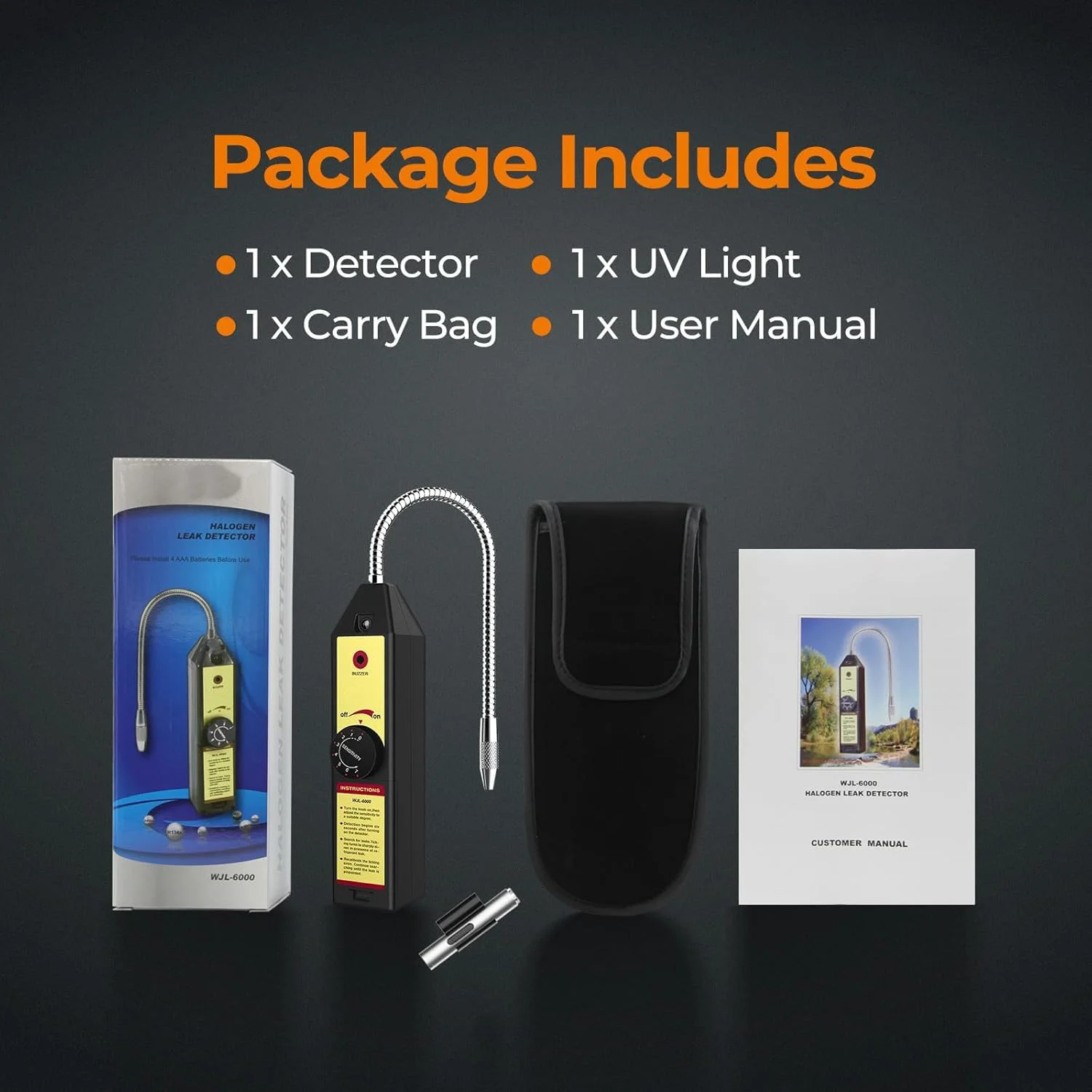 دستگاه نشت یاب گاز فریون NALACAL WJL-6000، تستر گاز هالوژن، ردیاب گاز مبرد HVAC AC R22 R410A R134A با LED، حساسیت قابل تنظیم، برای نشت گاز هالوژن، ردیاب نشت مبرد تهویه مطبوع دستگاه نشت یاب گاز فریون NALACAL WJL-6000، تستر گاز هالوژن، ردیاب گاز مبرد HVAC AC R22 R410A R134A با LED، حساسیت قابل تنظیم، برای نشت گاز هالوژن، ردیاب نشت مبرد تهویه مطبوع