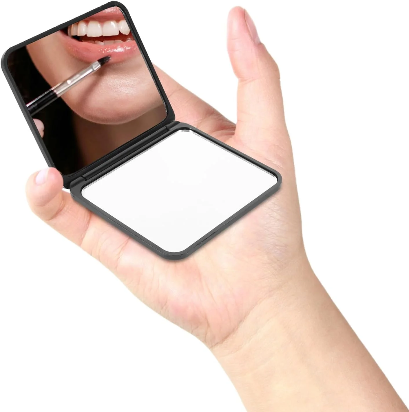 آینه آرایشی تاشو دو طرفه FRCOLOR، 2 عدد، کوچک و قابل حمل، مناسب سفر، اداره و استفاده در فضای باز