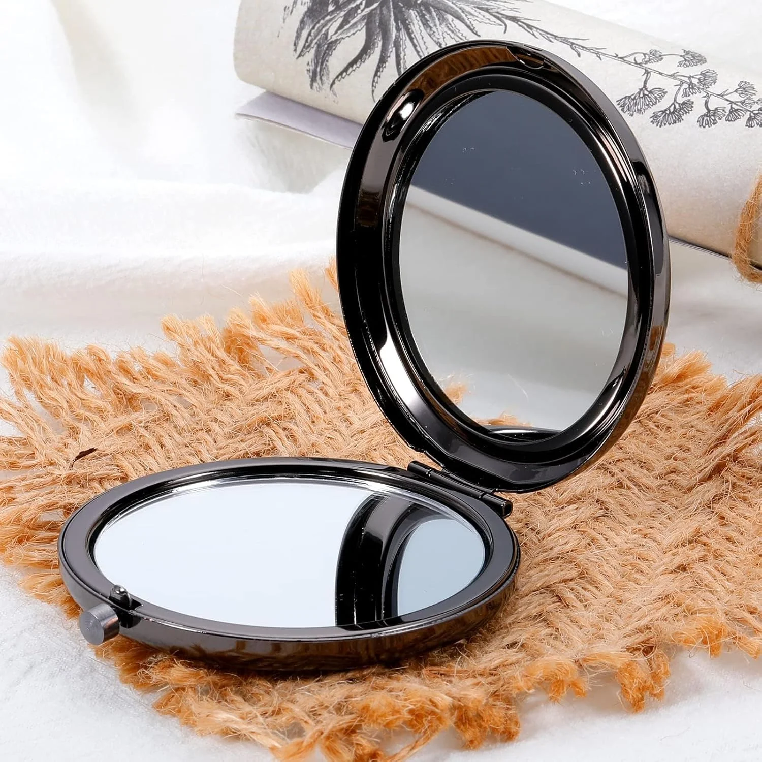 آینه آرایشی جیبی هدیه دوستی برای زنان، دوستان خوب مانند ستاره ها هستند، هدیه تولد و فارغ التحصیلی برای او، بهترین دوست دختر، همکار، هدیه قدردانی برای دوست، همکار زن