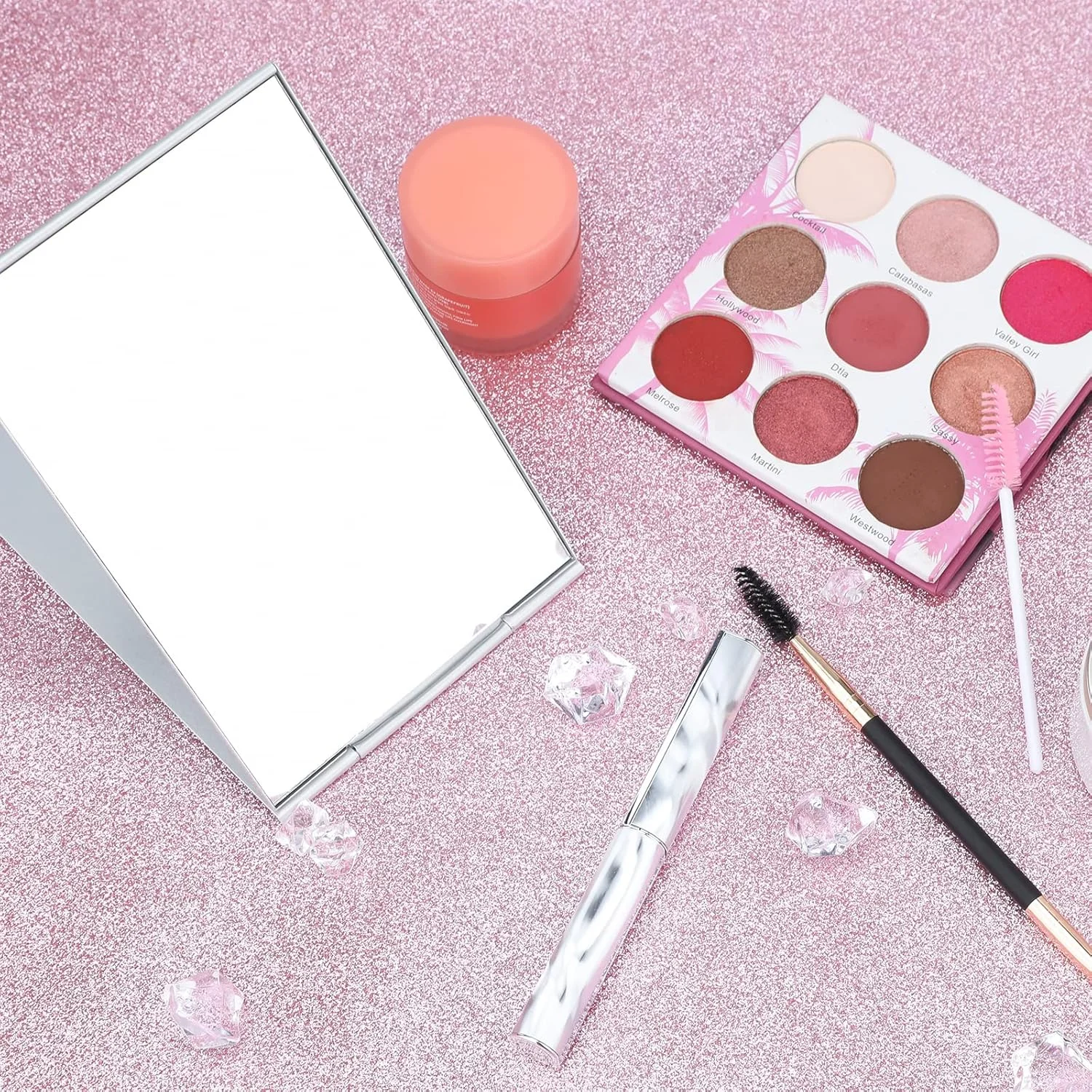 آینه مسافرتی کوچک G2PLUS، آینه تاشو قابل حمل، آینه جیبی جمع و جور برای اصلاح، کمپینگ و آرایش، شیشه رومیزی کوچک 11.5 سانتی متر * 8 سانتی متر * 0.25 سانتی متر (نقره ای) (نقره ای)