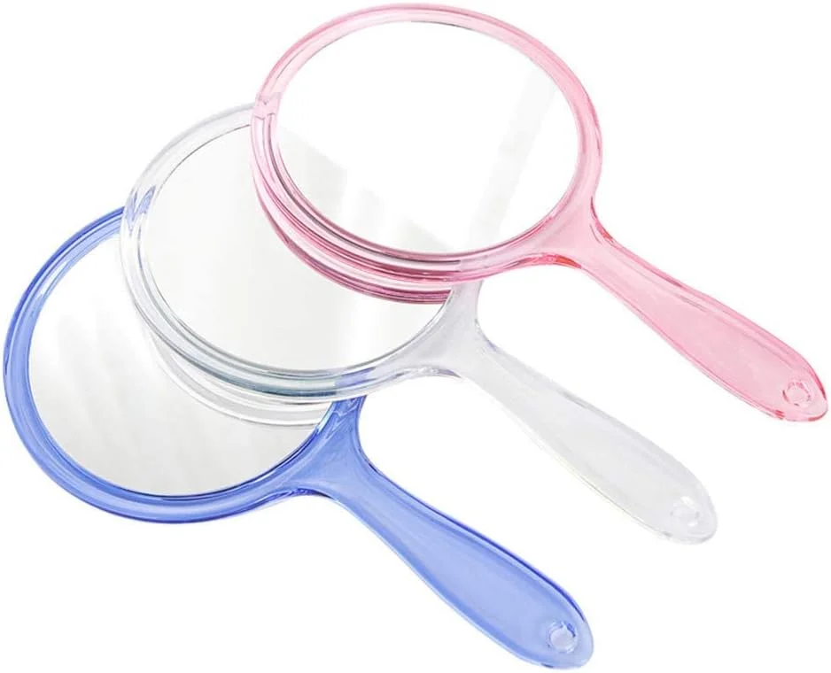 آینه دستی Foreign Holics برای آرایش بانوان و دختران (1 عدد) (سفید) آینه دستی Foreign Holics برای آرایش بانوان و دختران (1 عدد) (سفید)