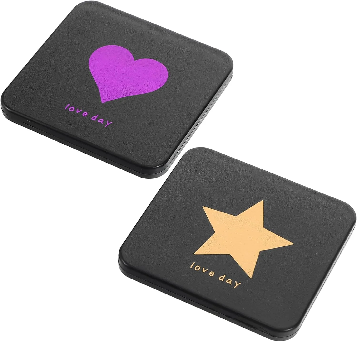 آینه آرایشی تاشو دو طرفه FRCOLOR، 2 عدد، کوچک و قابل حمل، مناسب سفر، اداره و استفاده در فضای باز