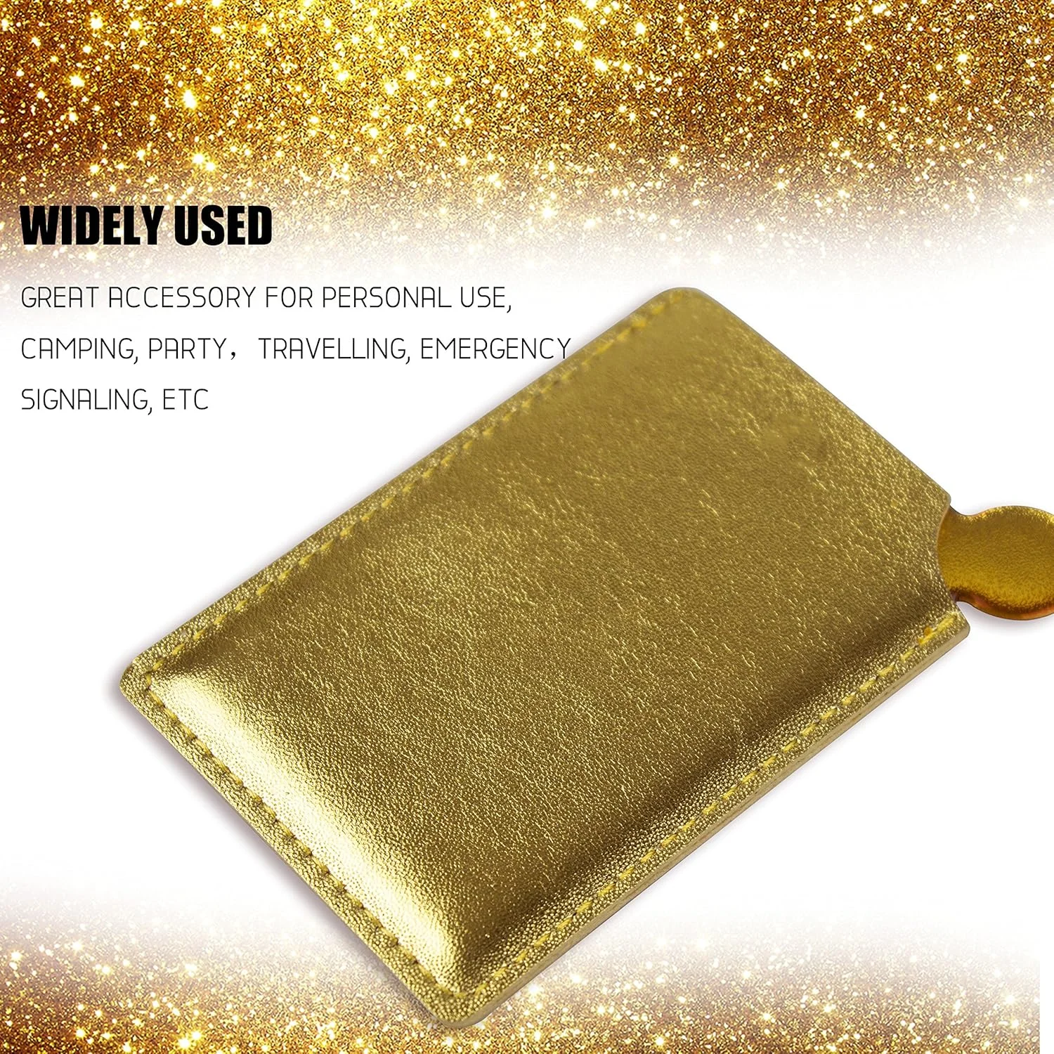 آینه آرایشی نشکن استیل ضد زنگ IBEET، آینه رومیزی کوچک برای کیف دستی، آینه جیبی مستطیلی لوازم آرایشی، آینه کوچک کیف پول برای آرایش