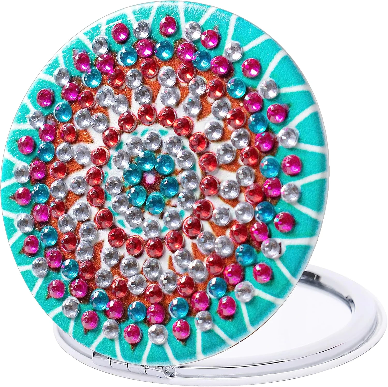 مجموعه آینه های جیبی نقاشی الماس HXYQMMY شامل 4 عدد - آینه جیبی DIY با پوشش نقاشی الماس، آینه آرایشی کوچک تاشو و قابل حمل، کیت صنایع دستی هنری الماس برای زنان و بزرگسالان (mirror116-119) مجموعه آینه های جیبی نقاشی الماس HXYQMMY شامل 4 عدد - آینه جیبی DIY با پوشش نقاشی الماس، آینه آرایشی کوچک تاشو و قابل حمل، کیت صنایع دستی هنری الماس برای زنان و بزرگسالان (mirror116-119)