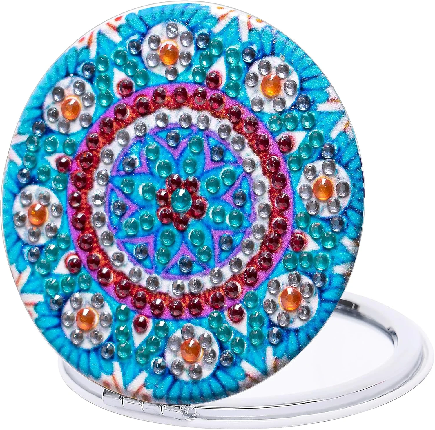 مجموعه آینه های جیبی نقاشی الماس HXYQMMY شامل 4 عدد - آینه جیبی DIY با پوشش نقاشی الماس، آینه آرایشی کوچک تاشو و قابل حمل، کیت صنایع دستی هنری الماس برای زنان و بزرگسالان (mirror116-119) مجموعه آینه های جیبی نقاشی الماس HXYQMMY شامل 4 عدد - آینه جیبی DIY با پوشش نقاشی الماس، آینه آرایشی کوچک تاشو و قابل حمل، کیت صنایع دستی هنری الماس برای زنان و بزرگسالان (mirror116-119)