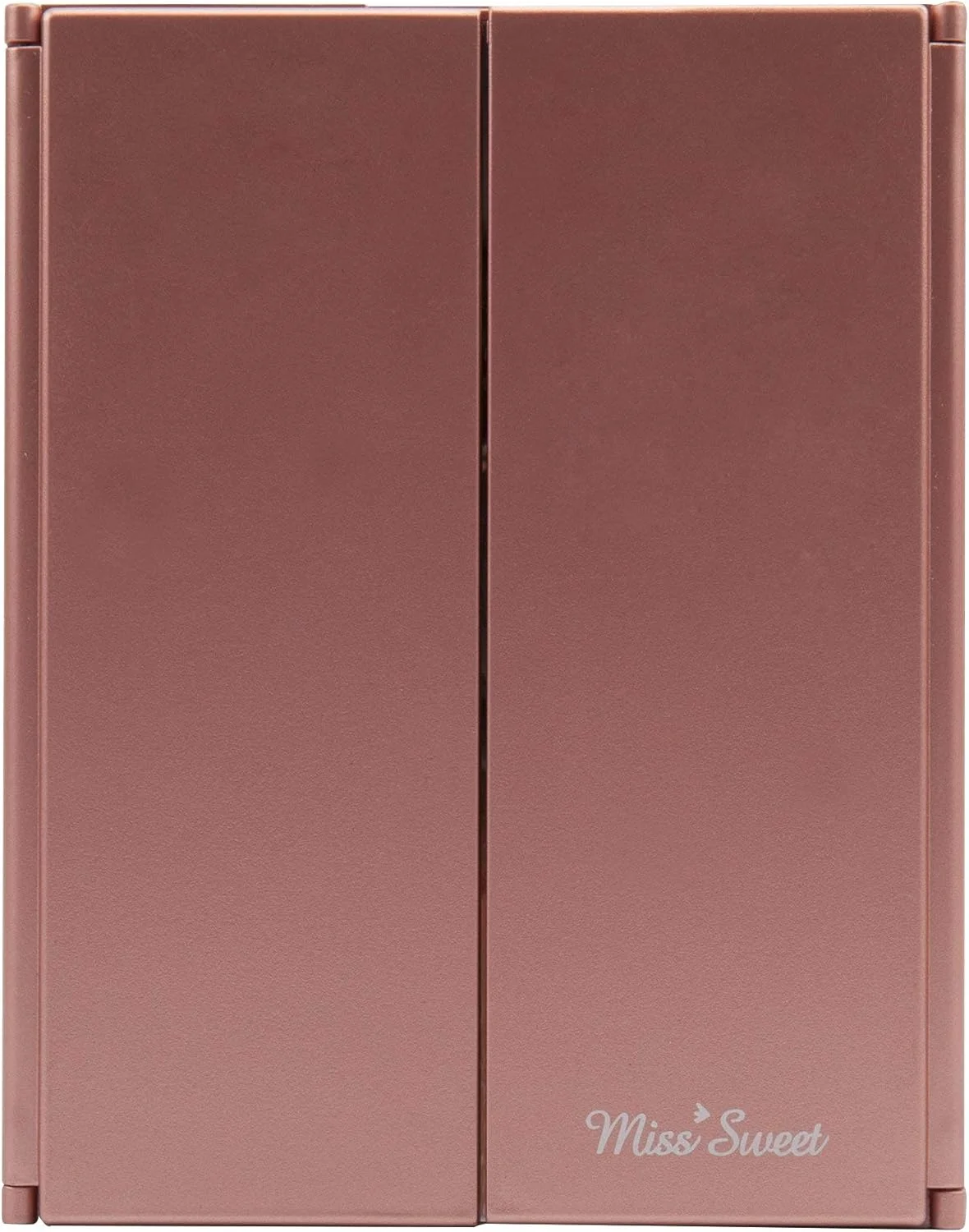 آینه سه تایی تاشو Miss Sweet با نور LED برای آرایش و مسافرت، جمع و جور (رزگلد) آینه سه تایی تاشو Miss Sweet با نور LED برای آرایش و مسافرت، جمع و جور (رزگلد)