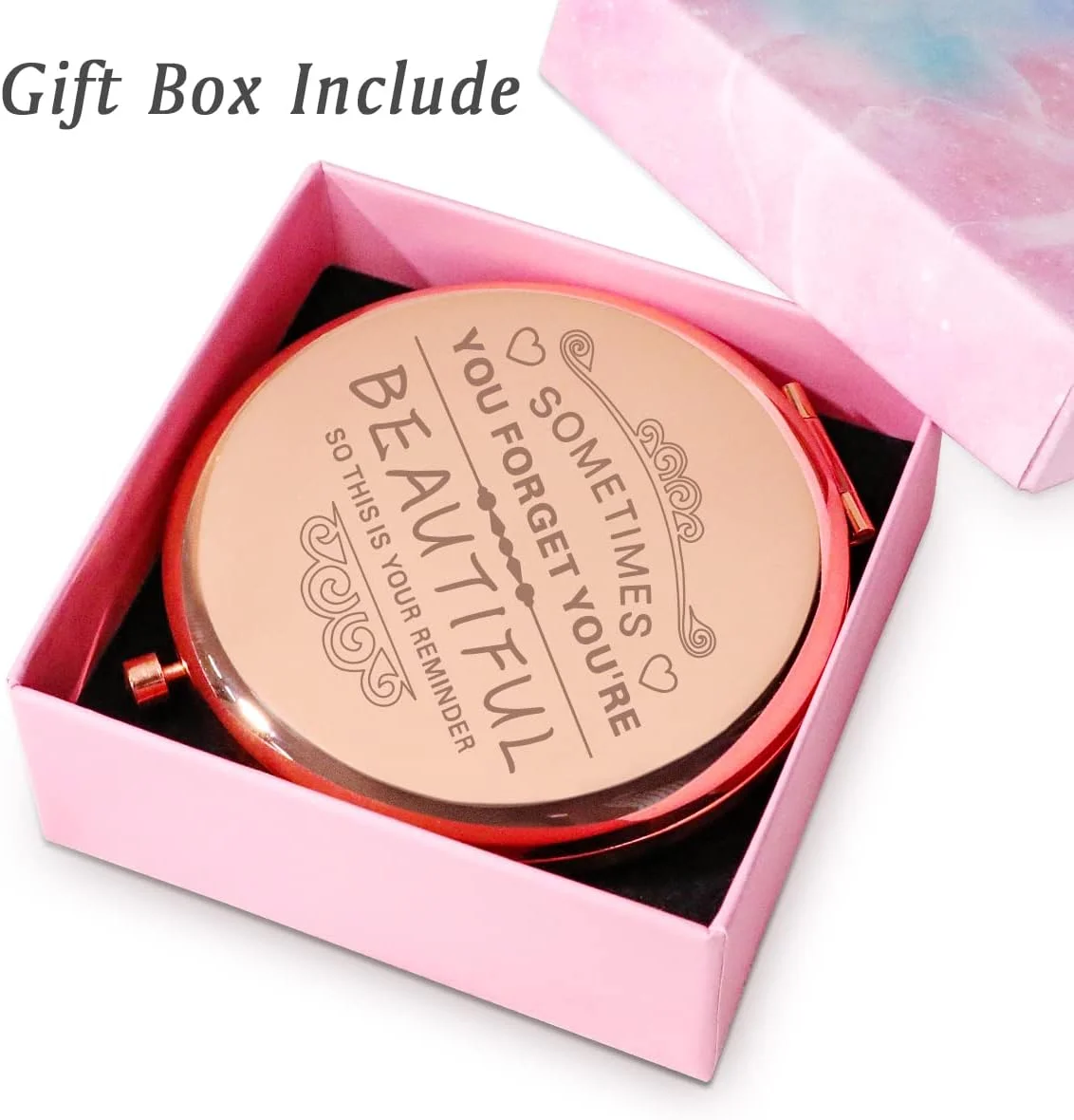 MLLXX هدایای الهام بخش برای زنان، هدایای شخصی سازی شده کریسمس، هدایای دوستی منحصر به فرد، آینه جیبی حکاکی شده با نقل قول احساسی برای مادر، مادربزرگ، بهترین دوستان زن MLLXX هدایای الهام بخش برای زنان، هدایای شخصی سازی شده کریسمس، هدایای دوستی منحصر به فرد، آینه جیبی حکاکی شده با نقل قول احساسی برای مادر، مادربزرگ، بهترین دوستان زن