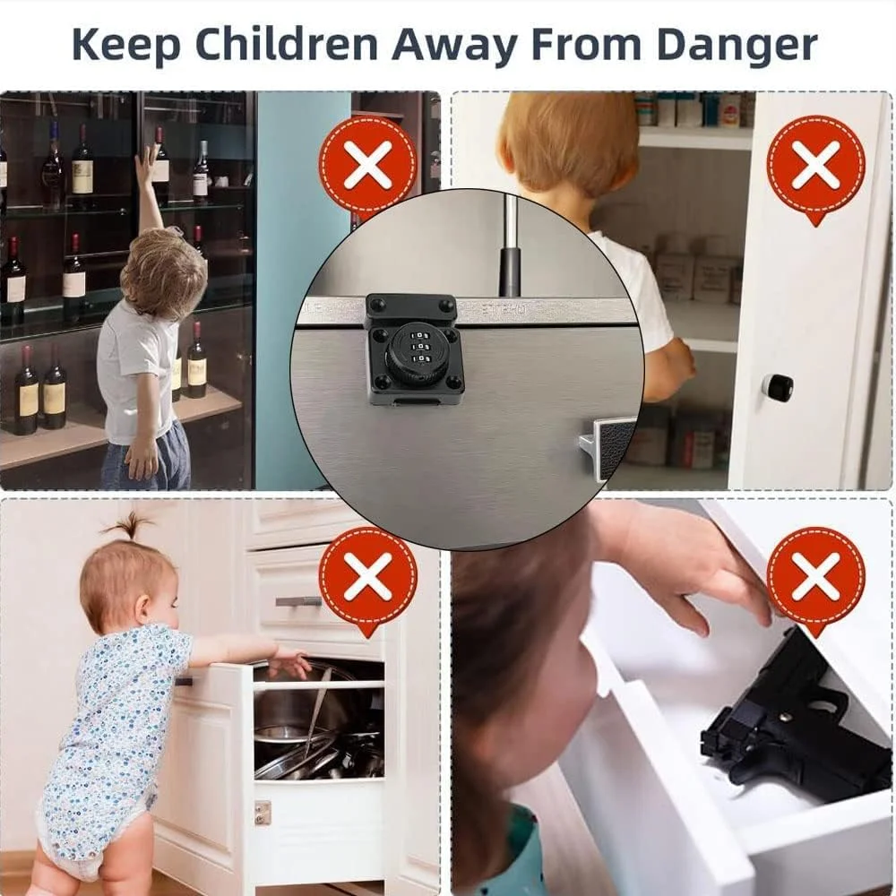 قفل ترکیبی NALACAL، قفل چرخشی، قفل درب اتاق، قفل ترکیبی مکانیکی، قفل درب کابینت پرونده اداری، سگک درب کشویی، قفل درب کابینت قدیمی روکار