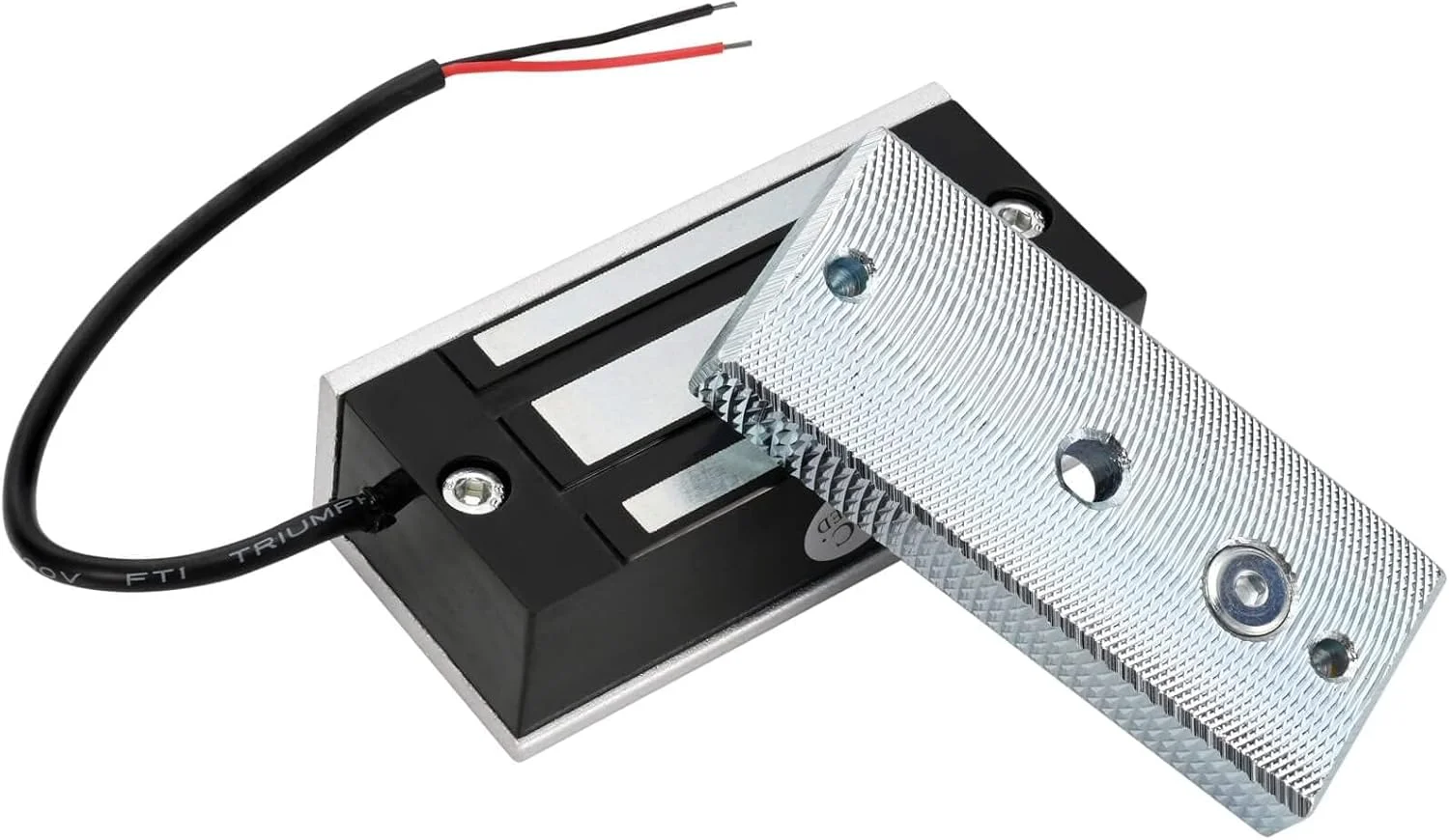 قفل مغناطیسی الکتریکی NALACAL، قفل مغناطیسی الکتریکی با نیروی نگهداری 60 کیلوگرم/130 پوند، سیستم کنترل دسترسی درب خروجی، حالت ایمن NC 12 ولت برای سیستم کنترل دسترسی تک درب