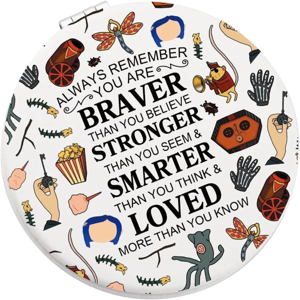 آینه آرایشی فیلم کارتونی ترسناک MYSOMY، هدیه ای برای دوستداران فیلم های هیجان انگیز در مخفی، فیلم فانتزی، هدیه ای برای دوستداران فیلم، کالاهای مادر شبح (آینه مادر شبح - T)