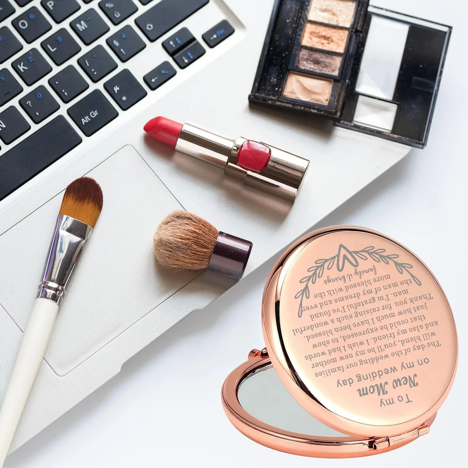 آینه آرایشی هدیه عروسی مادرشوهر از طرف عروس، هدیه مادر داماد به مادر جدیدم در روز عروسی، آینه جیبی (آینه مادر) آینه آرایشی هدیه عروسی مادرشوهر از طرف عروس، هدیه مادر داماد به مادر جدیدم در روز عروسی، آینه جیبی (آینه مادر)