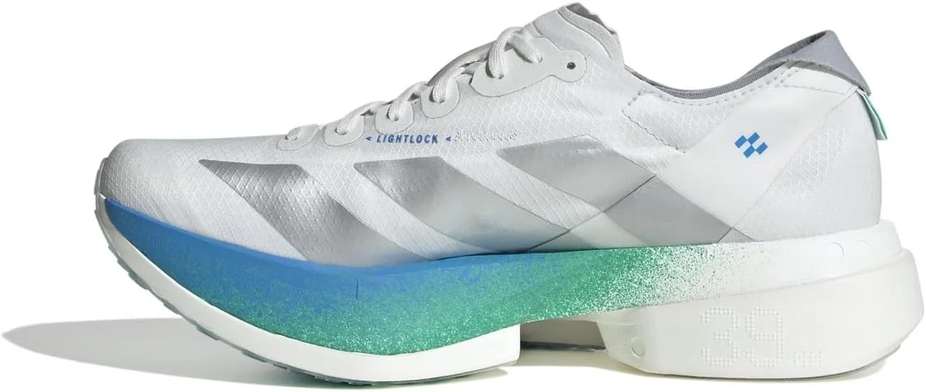 کفش دویدن آدیداس Adizero Adios Pro 4 زنانه سفید/نقره ای سایز 4 انگلستان کفش دویدن آدیداس Adizero Adios Pro 4 زنانه سفید/نقره ای سایز 4 انگلستان